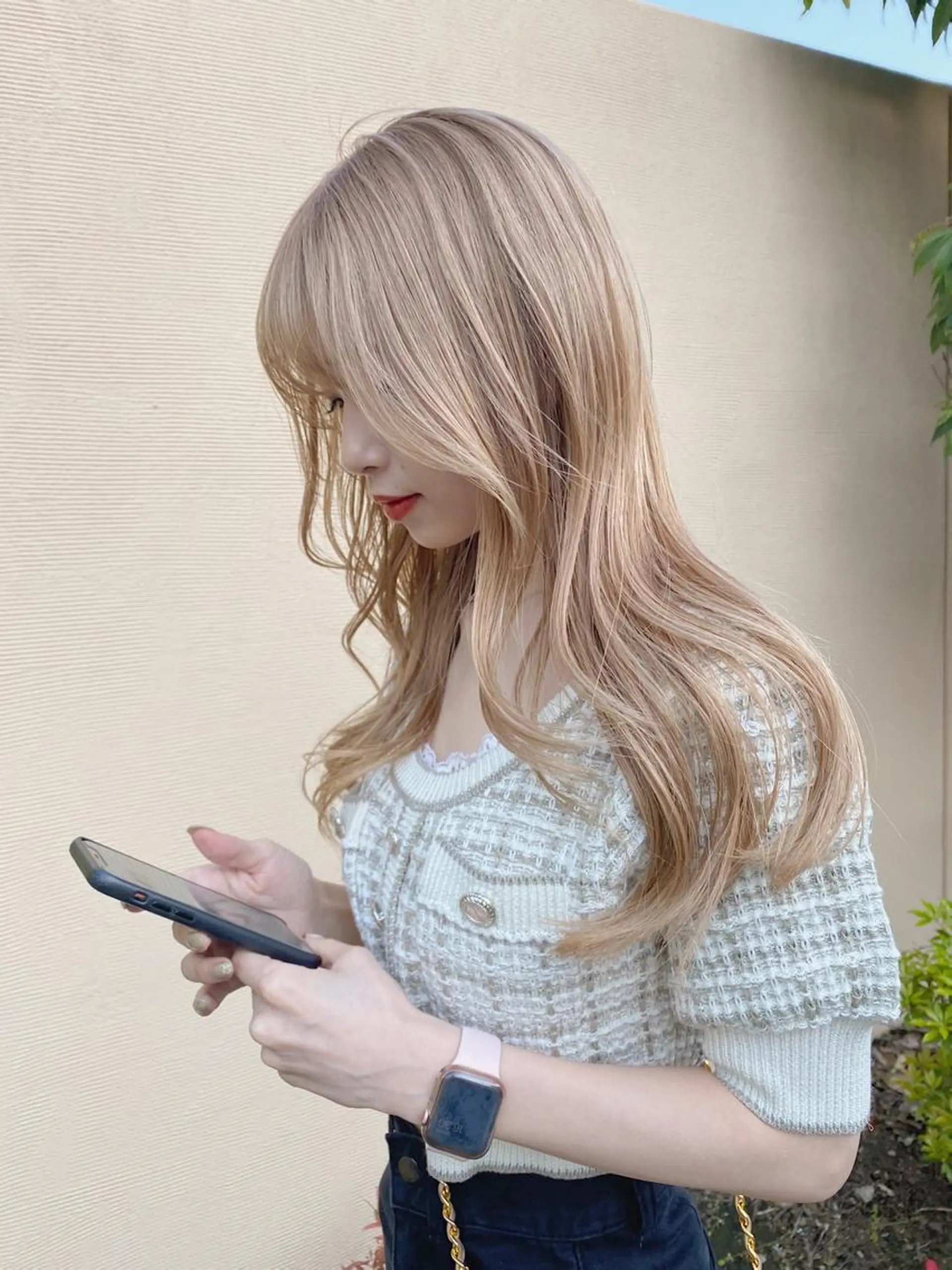 ロング カラー ヘアアレンジ Flamme Annaのヘアスタイル