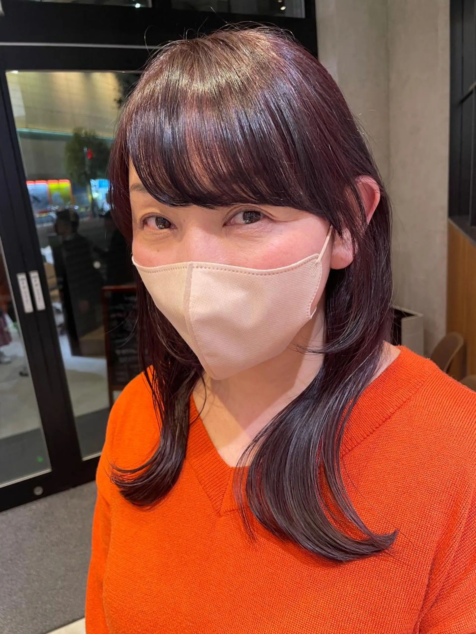 セミロング カラー yuuri🎀/大宮 /韓国ヘア/レイヤーのヘアスタイル