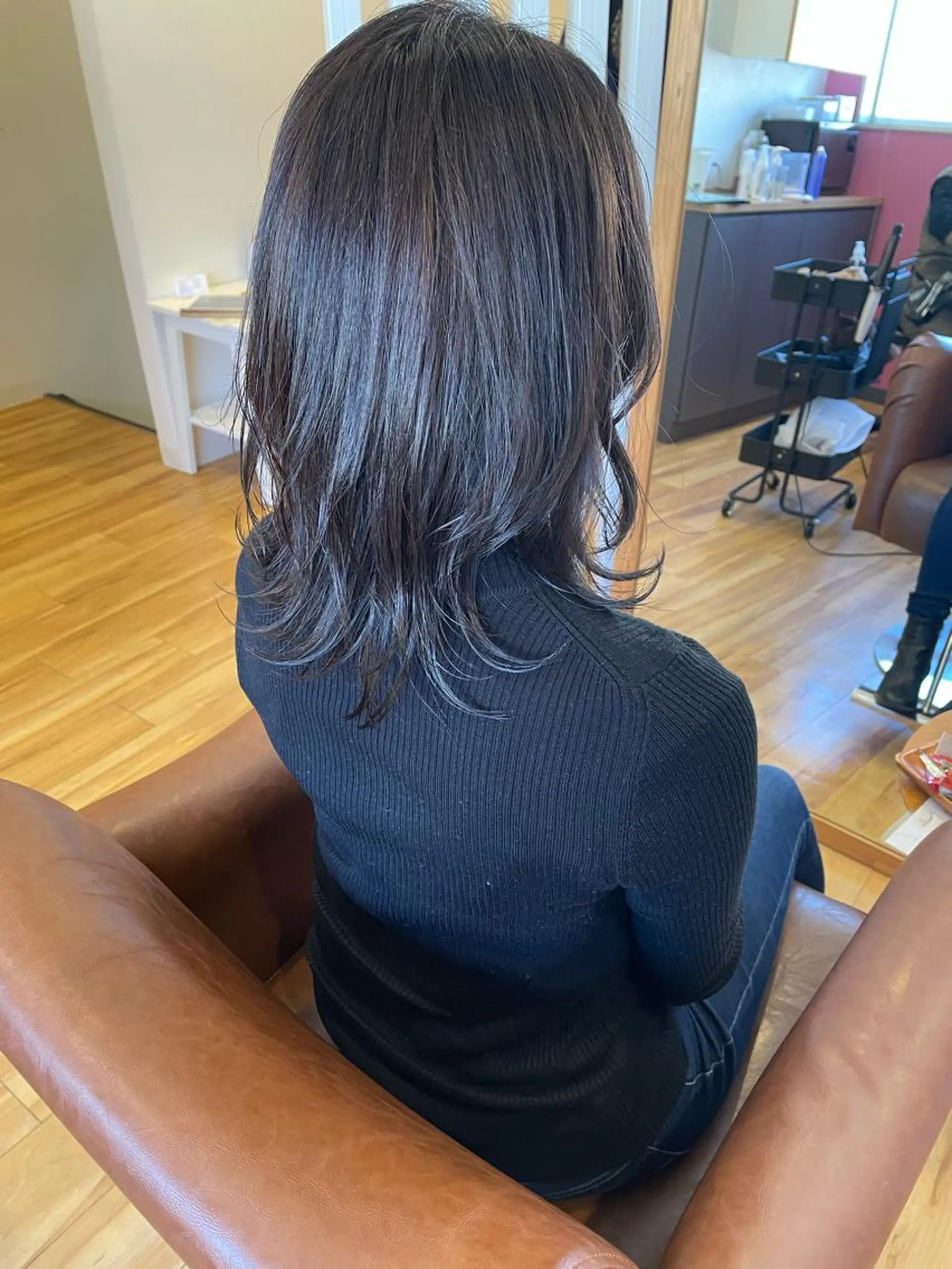 ミディアム カラー レイヤーカット カット ヘアカラー トリートメント ヘッドスパ 北九州美容室 🕊️わかな✂︎のヘアスタイル