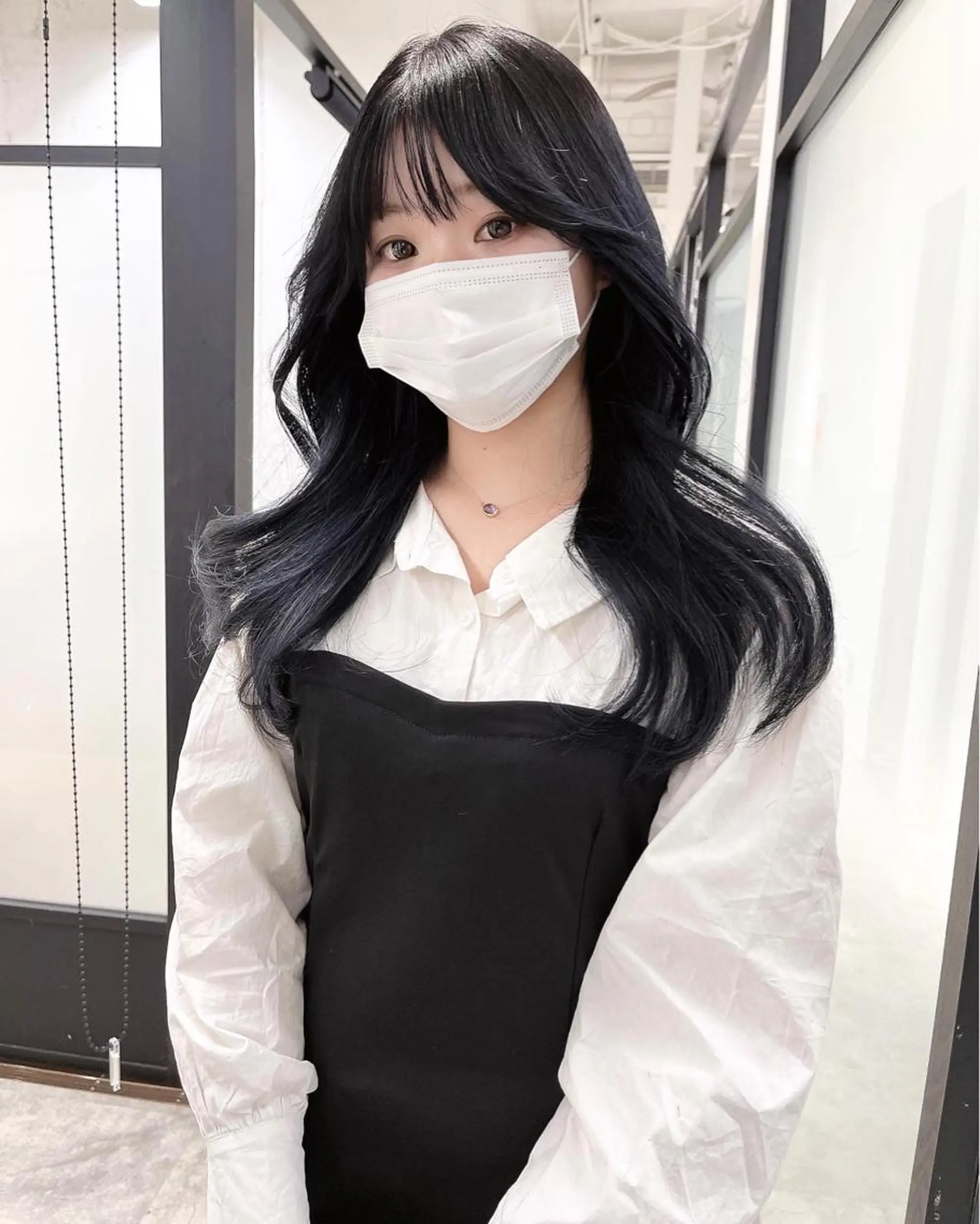 ロング 韓国風ヘア レイヤーカット カット ヘアカラー トリートメント 韓国レイヤーカット 髪質改善▫️水野有真のヘアスタイル