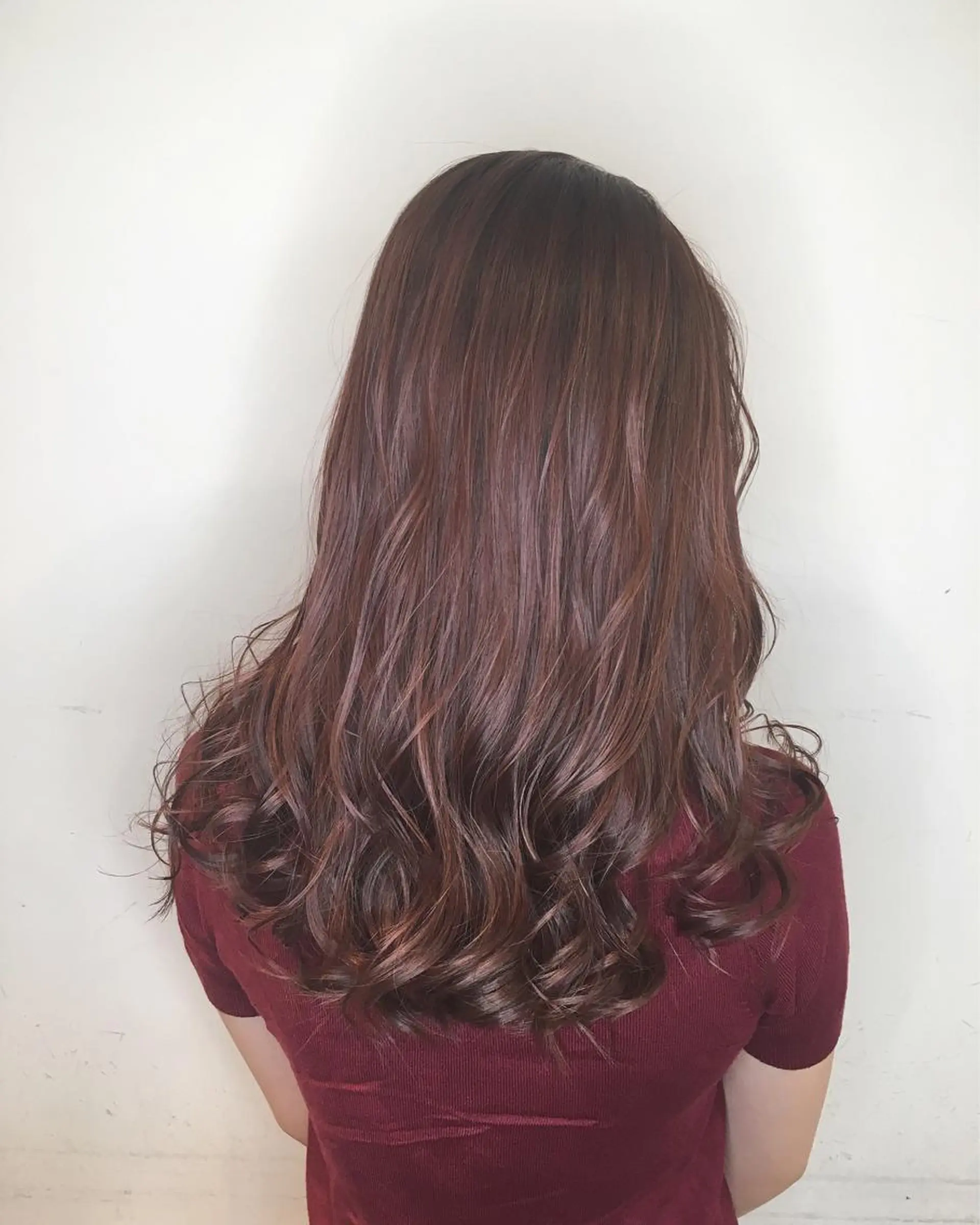 ロング カラー ヘアアレンジ ピンクカラー 🌿‬ ܸAir 透明感🌱西村知佳のヘアスタイル