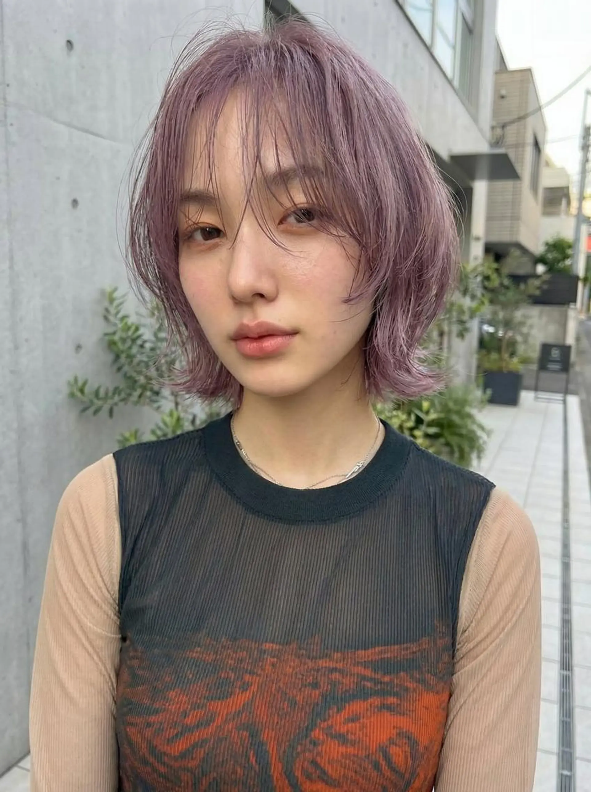 ミディアム ✨ブリーチなし× 髪質改善⚡新宿駅近のヘアスタイル