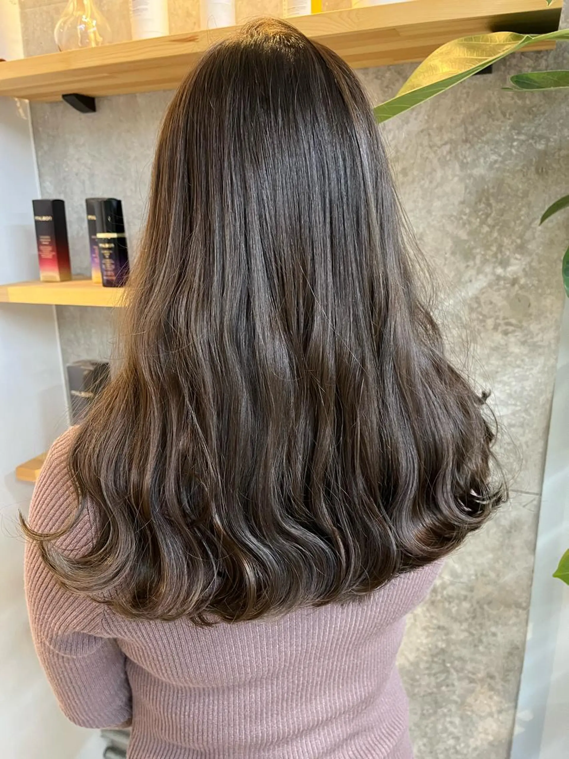 セミロング カラー カット ヘアカラー ハイトーンカラ ー/小川のヘアスタイル