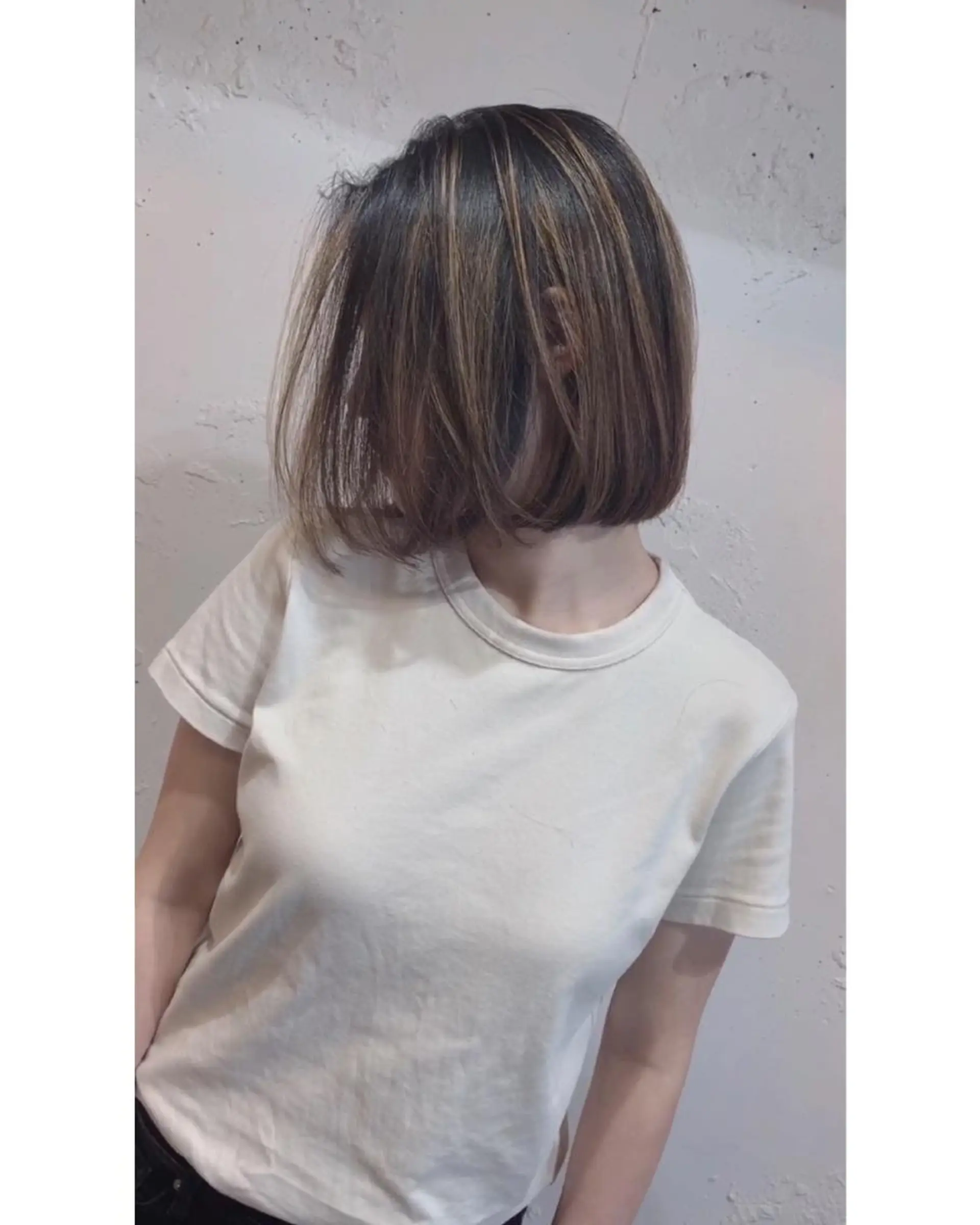 カラー バレイヤージュ ハイライトカラー Beyond（kitaro）所属・石井辰功也 フリーランス美容師のヘアスタイル