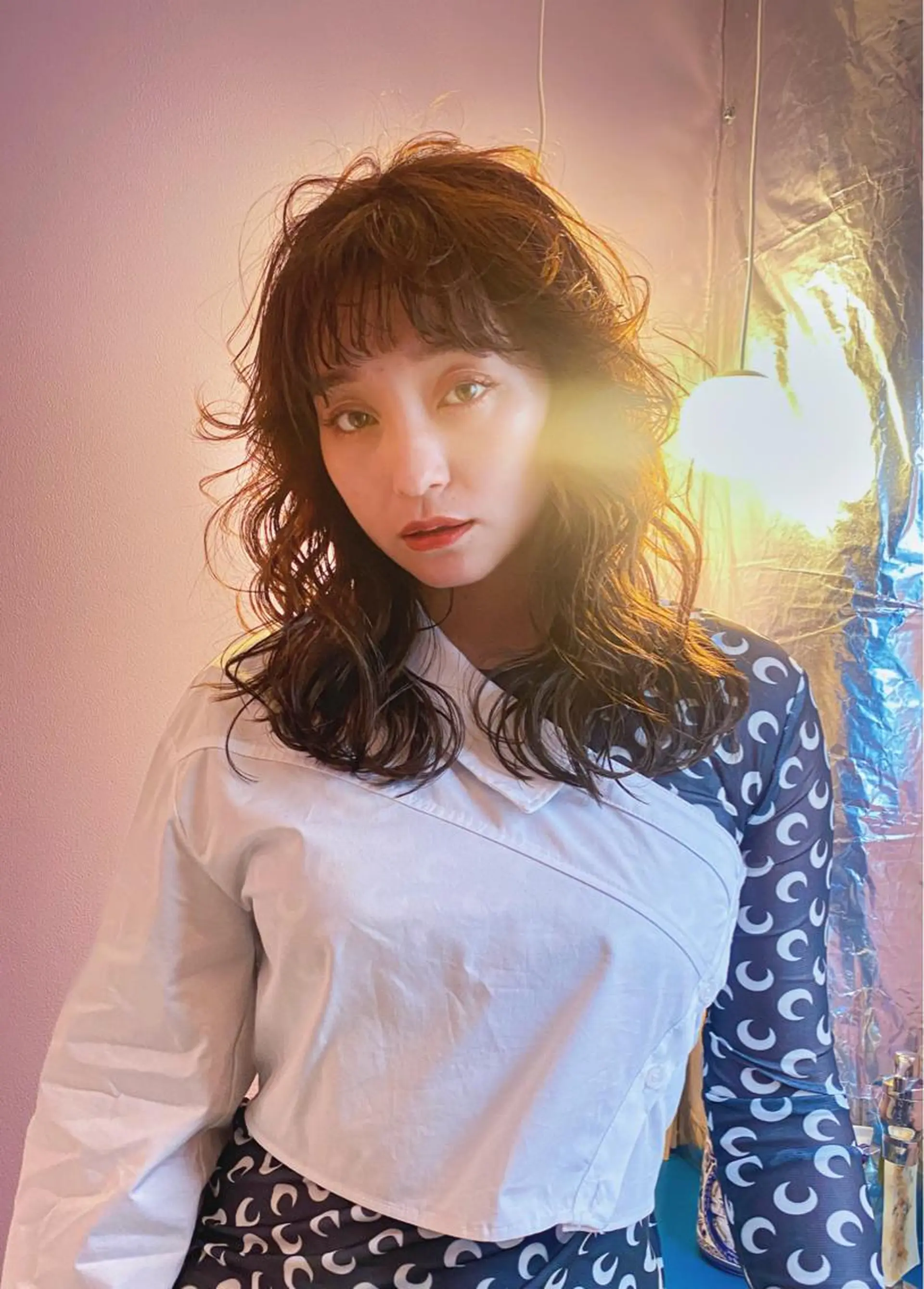 ミディアム カラー カット ヘアカラー レイヤー/パーマ /ウルフ/nabeのヘアスタイル