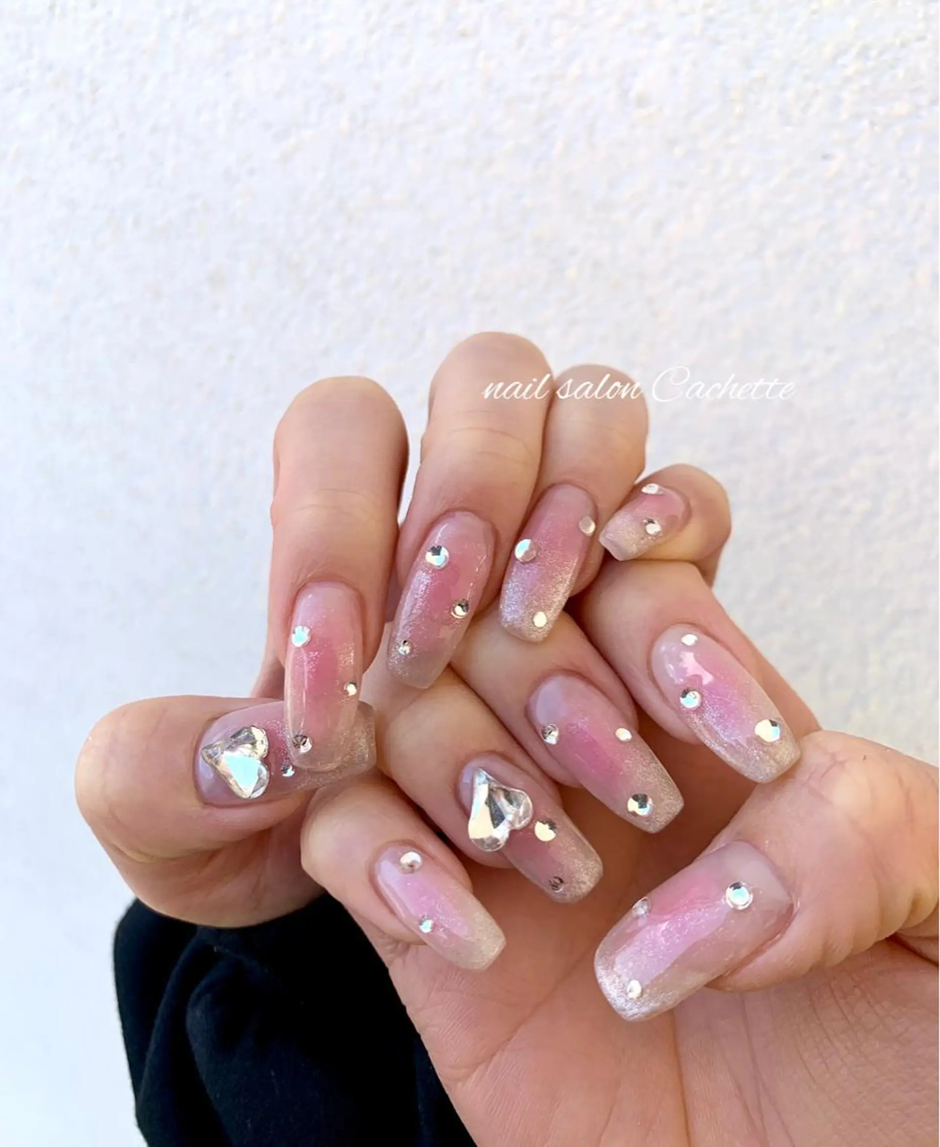 ネイル チークネイル ニュアンスネイル ワンホンネイル ✧Cachette✧ YUKARIのネイルデザイン