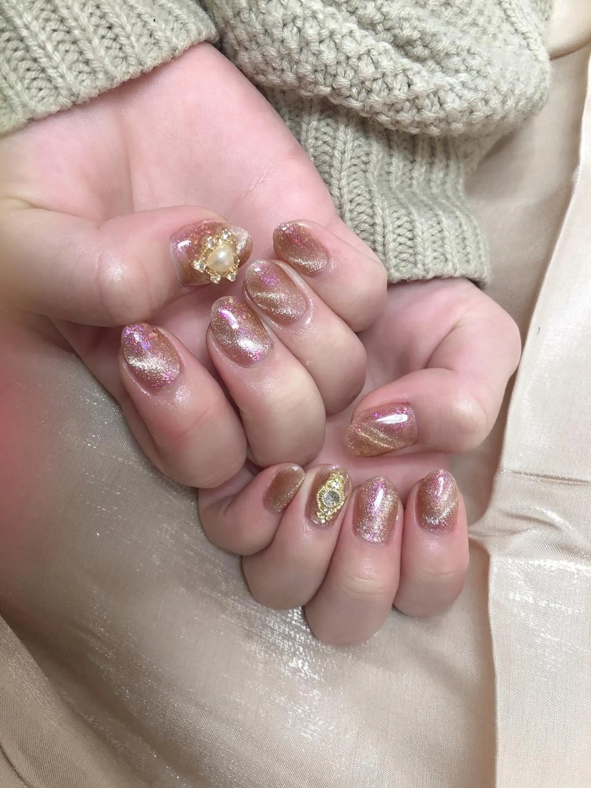 ミディアム ネイル Reonail 💕Kana💕のネイルデザイン