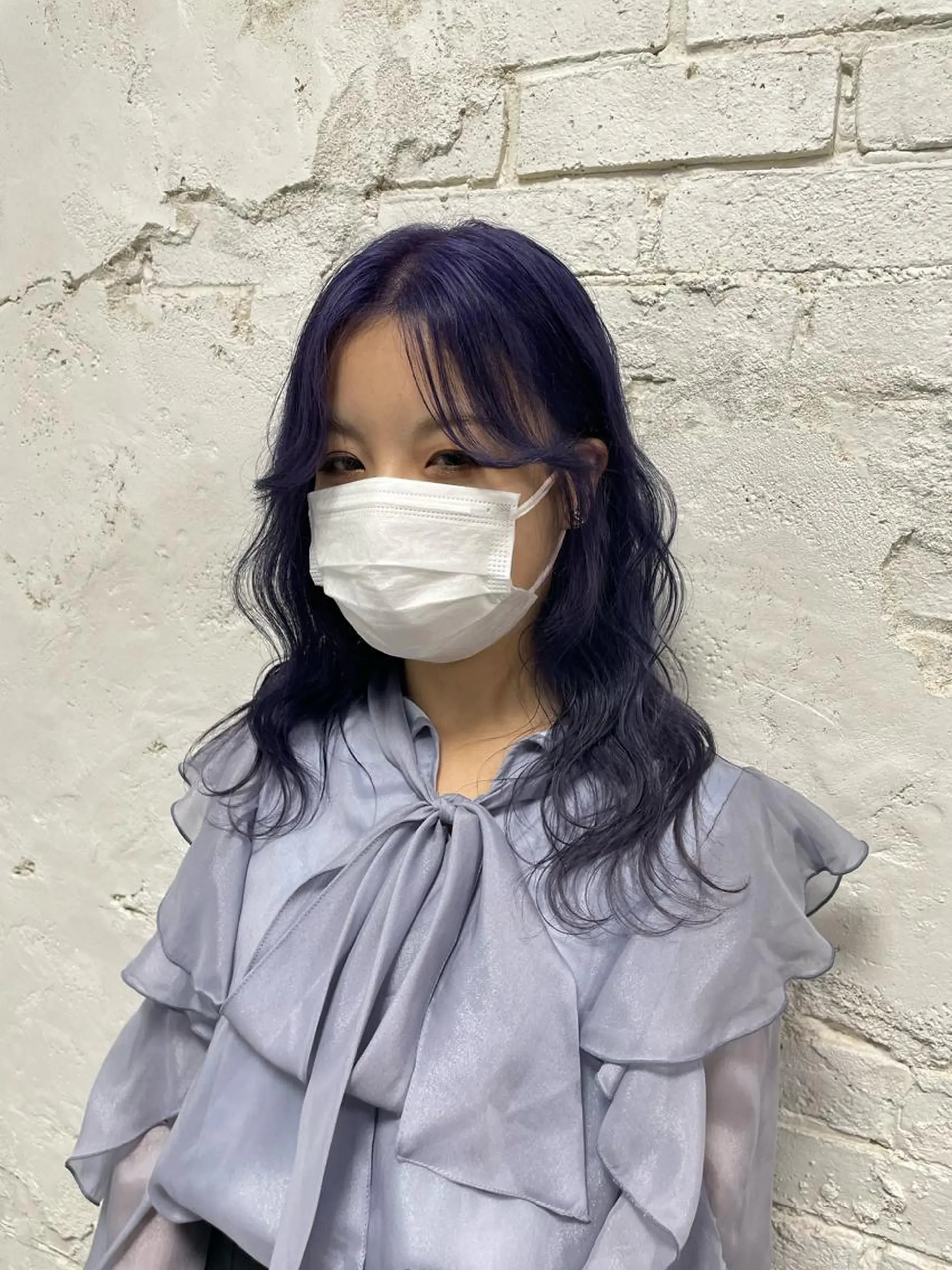 セミロング ヘアカラー 大阪韓国ヘア 🦋RINKAのヘアスタイル