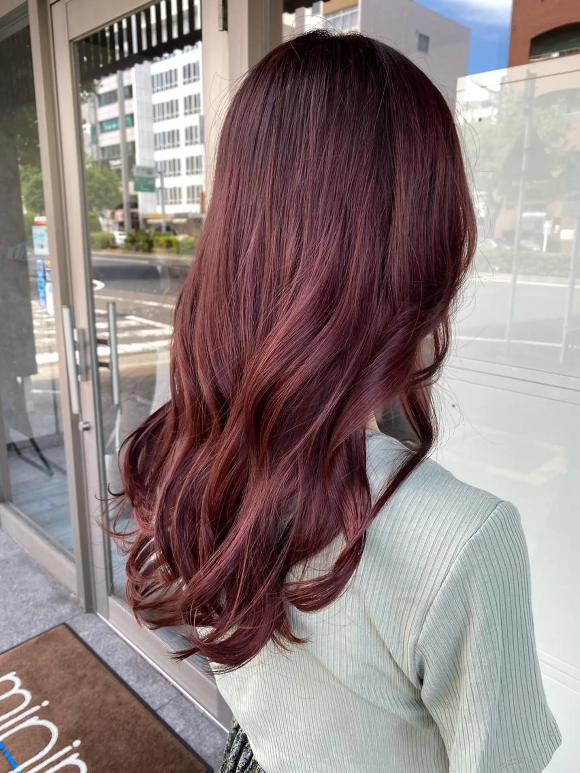 ロング カラー 透明感カラー ラベンダーカラー ピンクカラー ピンクラベンダー カット ヘアカラー トリートメント 日比 貴大/ minim hairのヘアスタイル