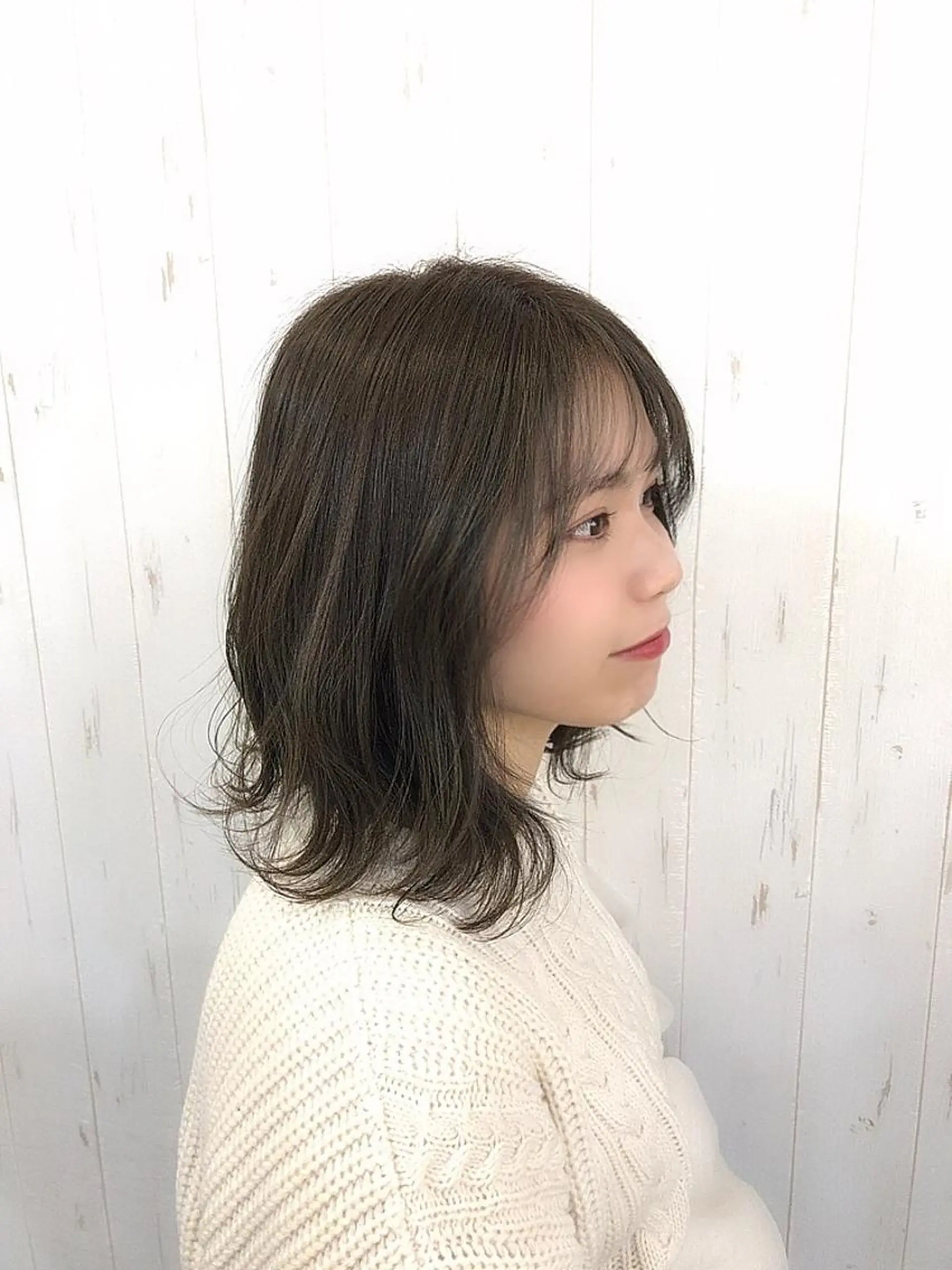 セミロング ネモトメイナ🌿‬ 今月末で退職しますのヘアスタイル
