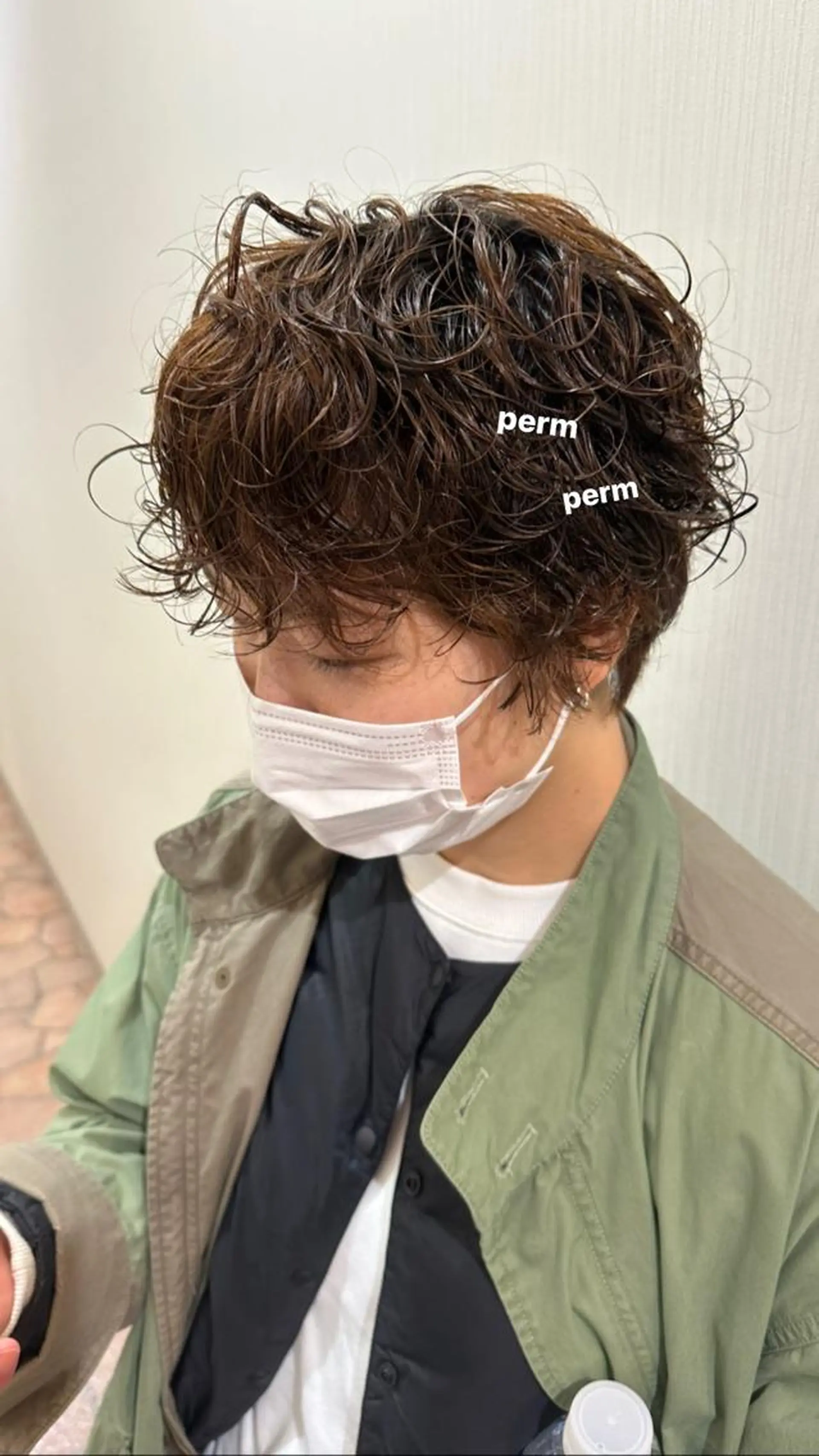 ショート パーマ v-lab studio所属・韓国レイヤーカット/ 艶カラー/ noaのヘアスタイル