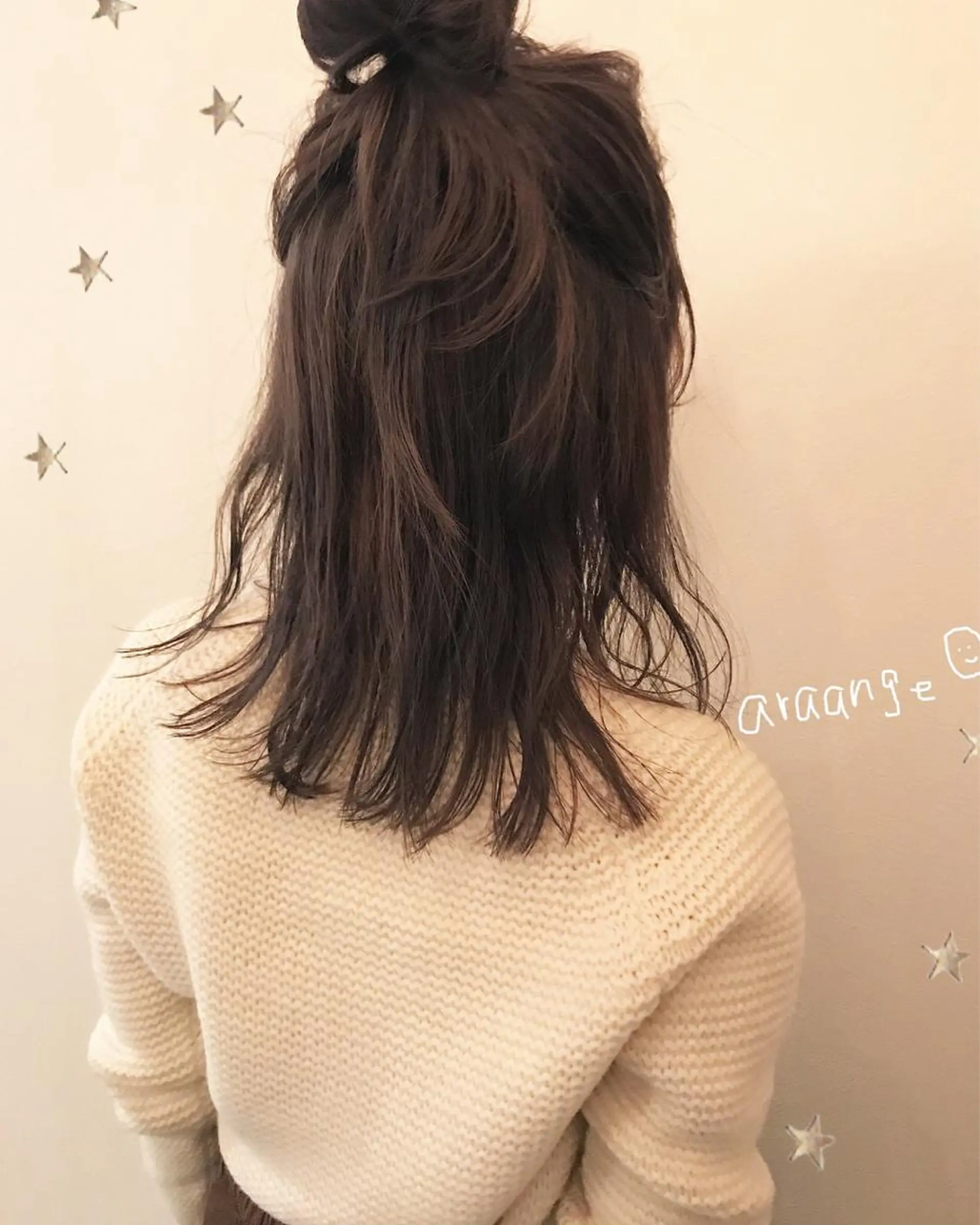 ミディアム ヘアアレンジ 市川 千夏のヘアスタイル