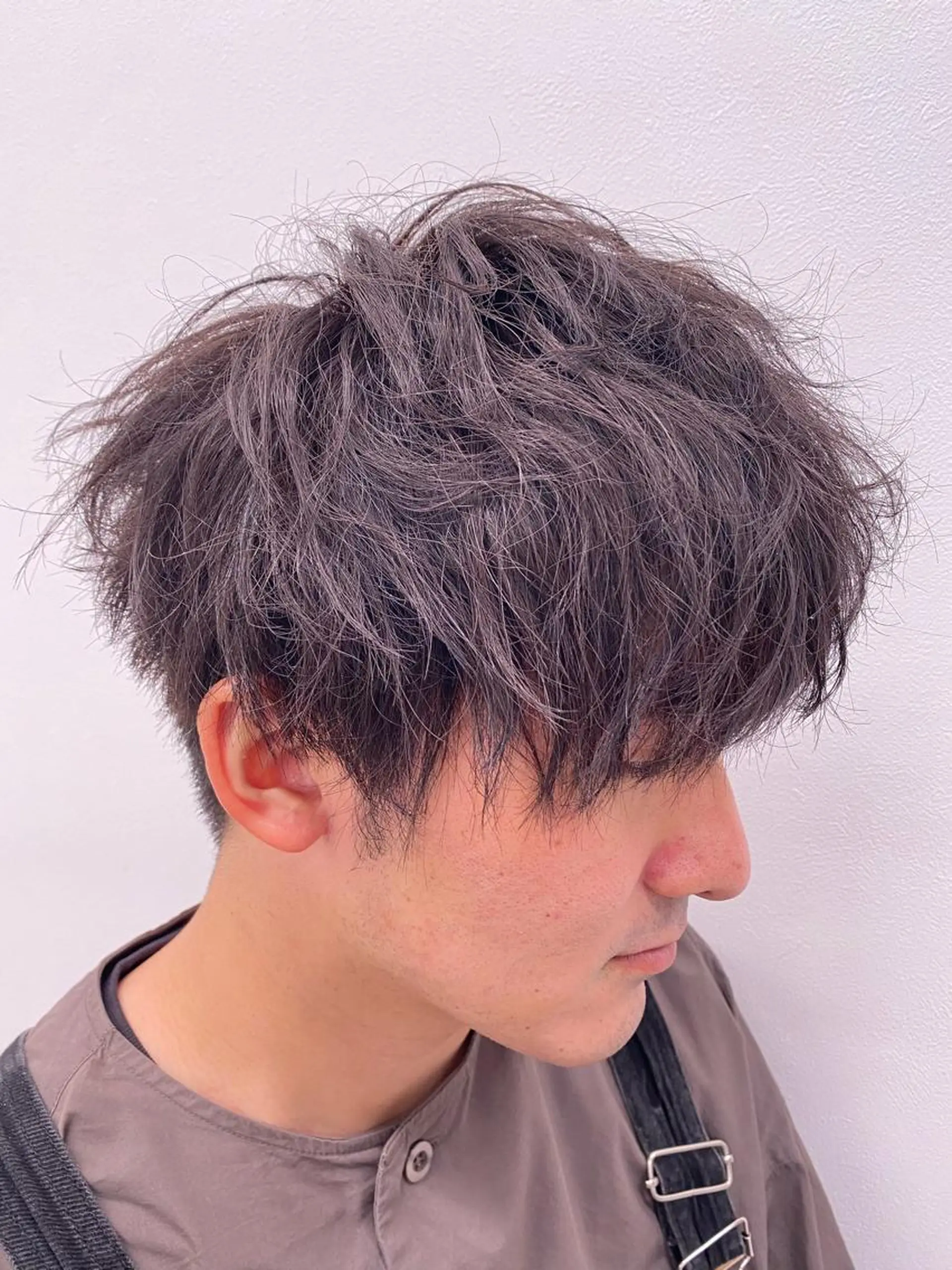 ミディアム カラー メンズ メンズ特化 水口湧太のヘアスタイル