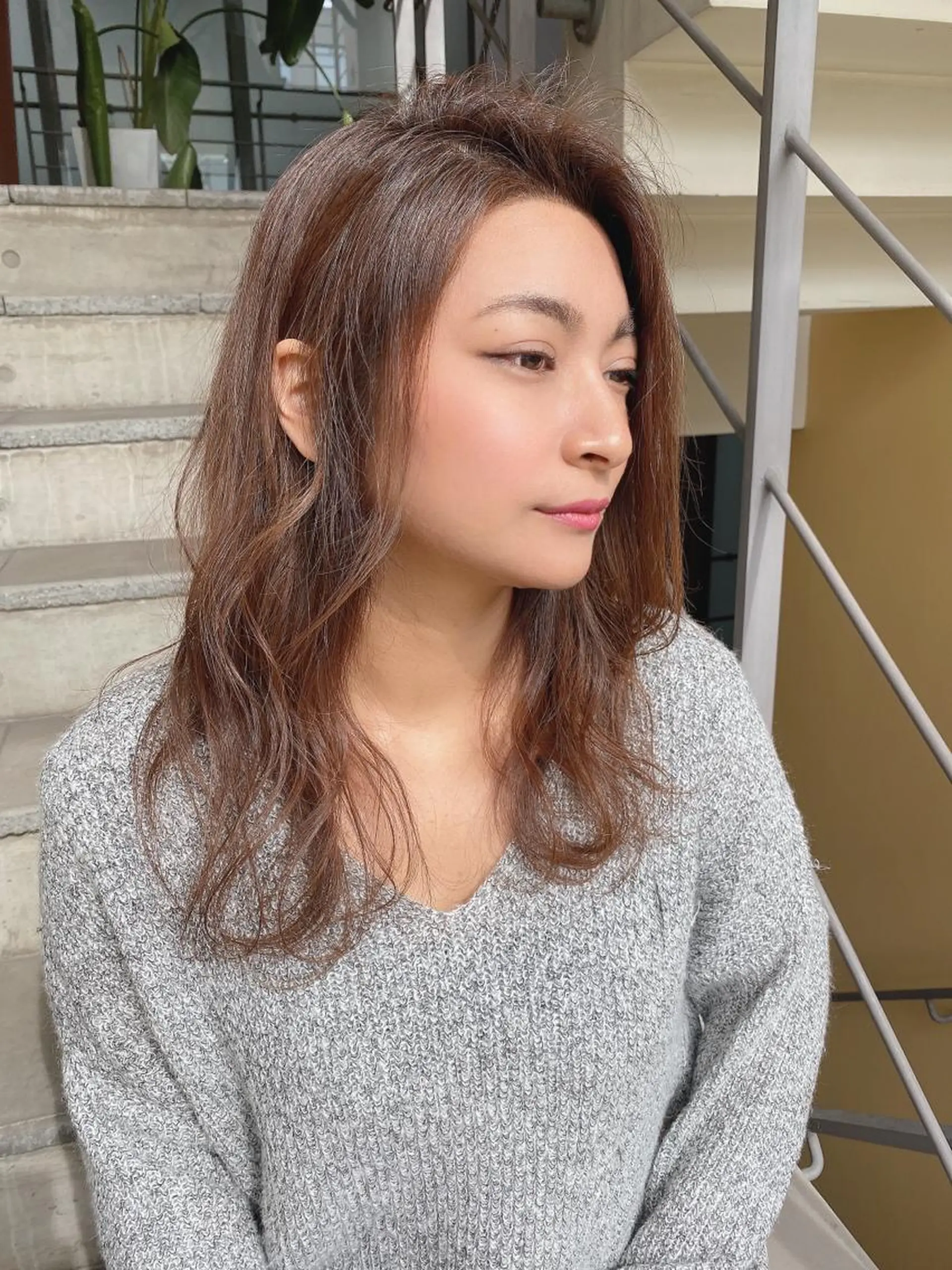 セミロング カラー カット ヘアカラー トリートメント 🌟モテ髪ショート 🌟店長　津賀涼のヘアスタイル