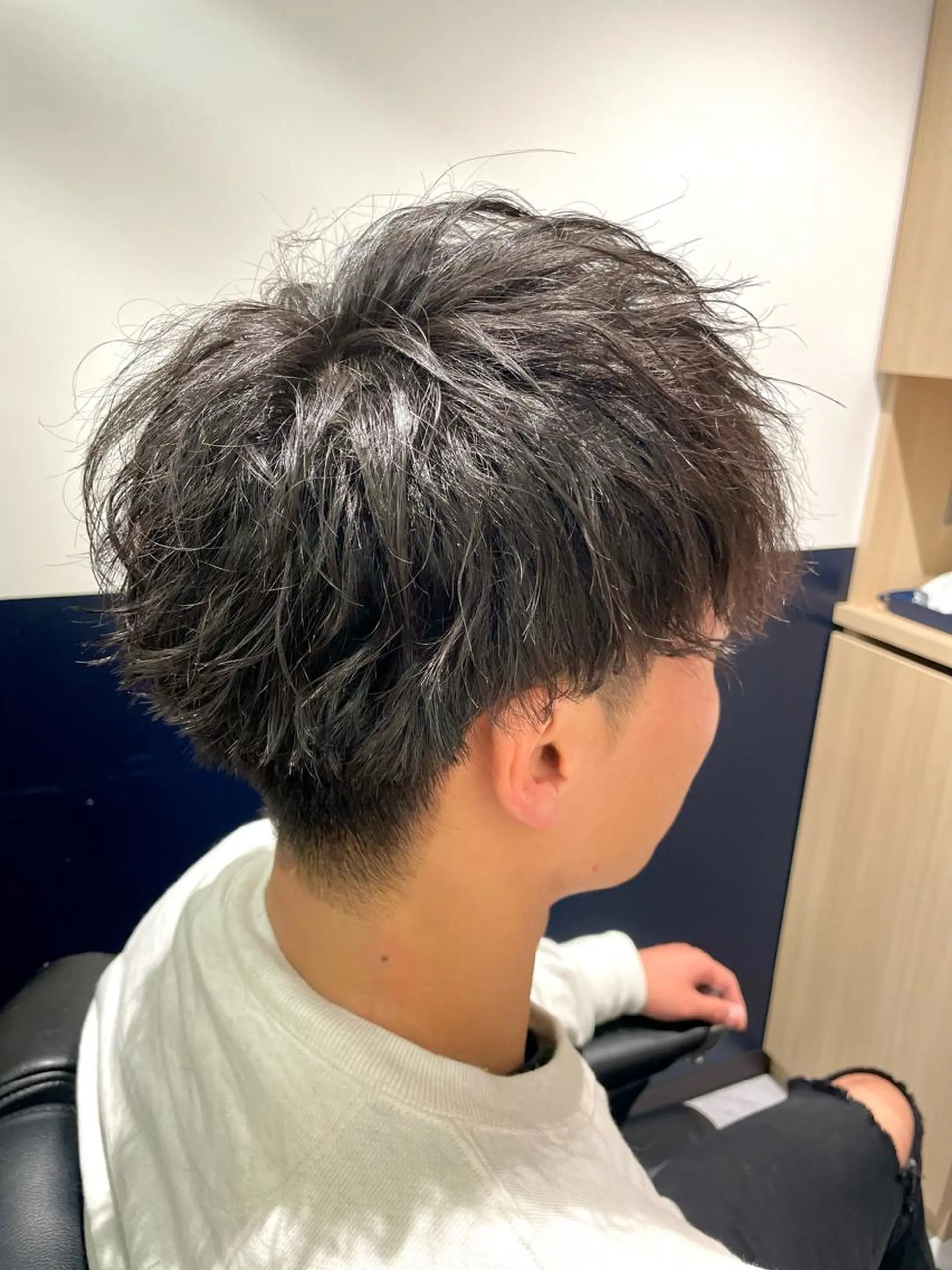 ショート パーマ メンズ メンズパーマ ツイストスパイラルパーマ スパイラルパーマ カット パーマ 銀座メンズカット/ 銀座メンズパーマ/のヘアスタイル
