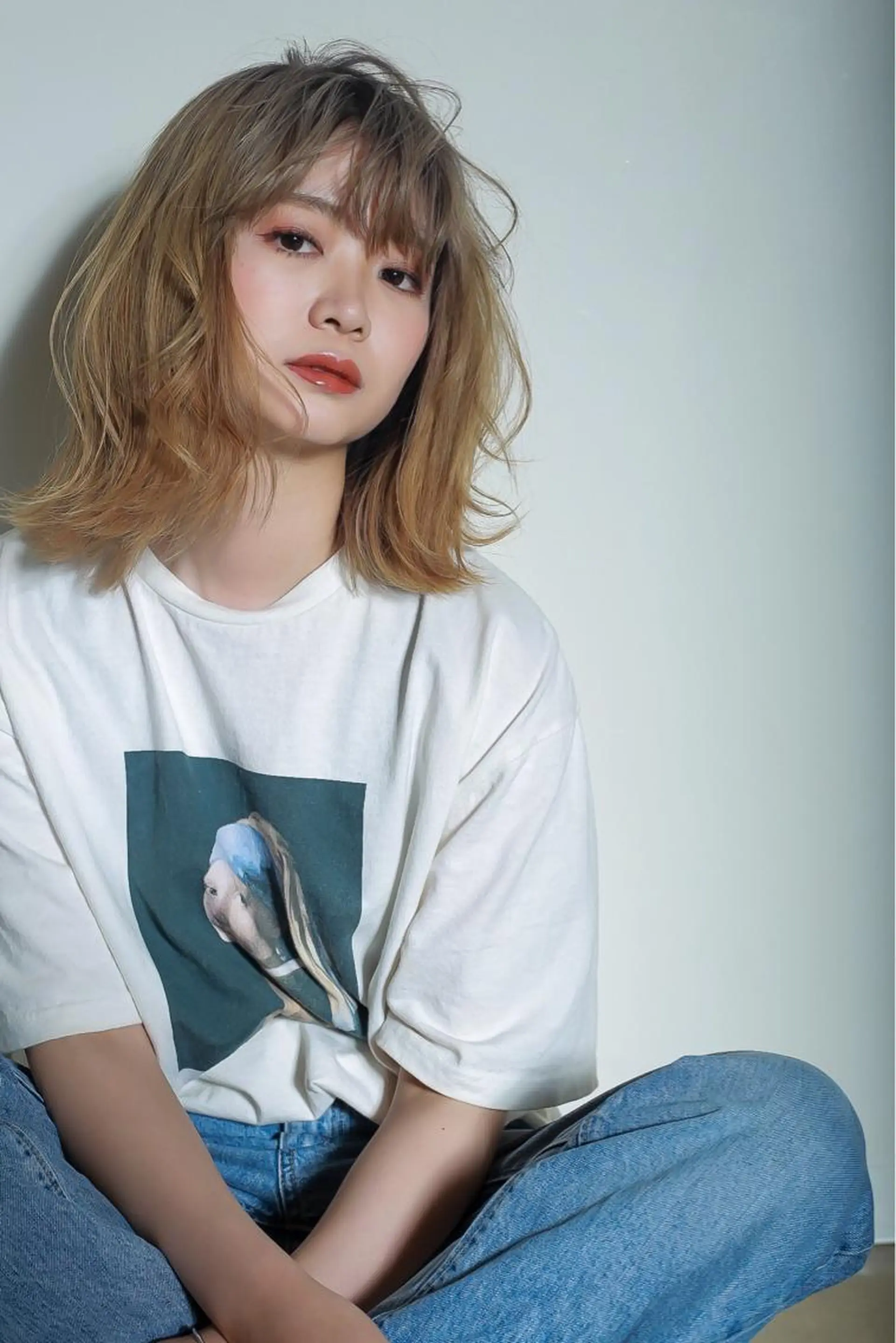 ミディアム カラー 伊藤 裕貴のヘアスタイル