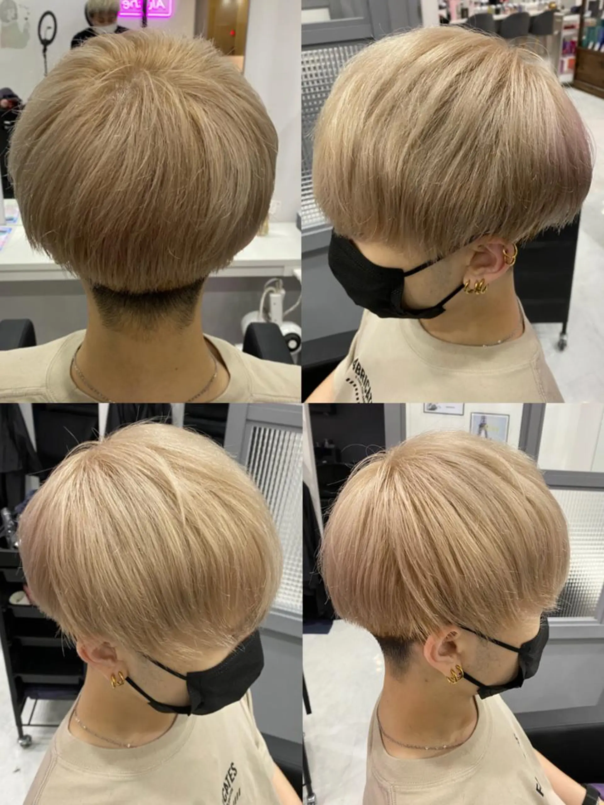 ショート カラー パーマ ヘアアレンジ メンズ カット ヘアカラー トリートメント 🔥メンズ特化渡辺 🔥ブリーチカラーのヘアスタイル