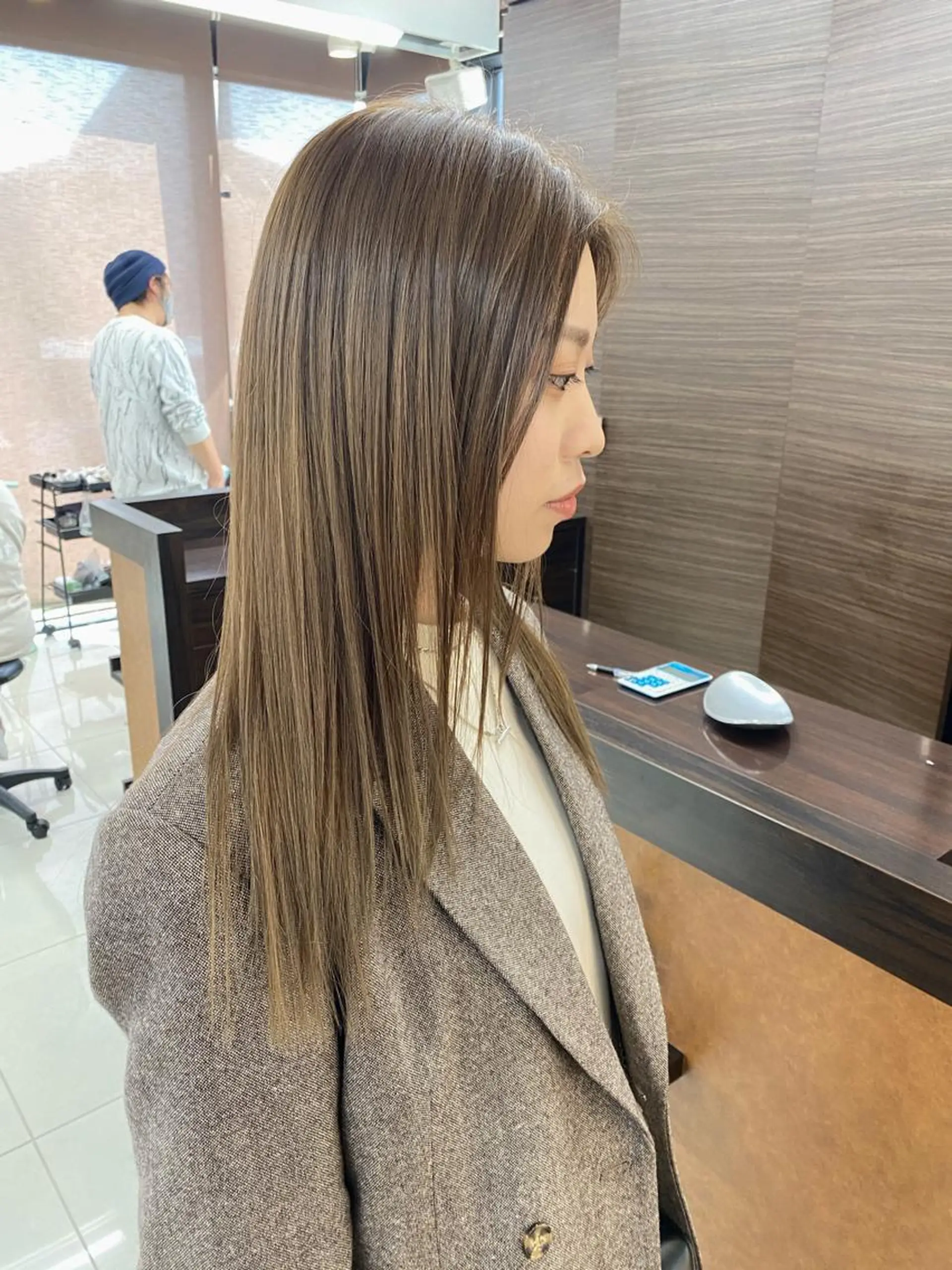 セミロング ヘアカラー トリートメント 八谷 将平のヘアスタイル