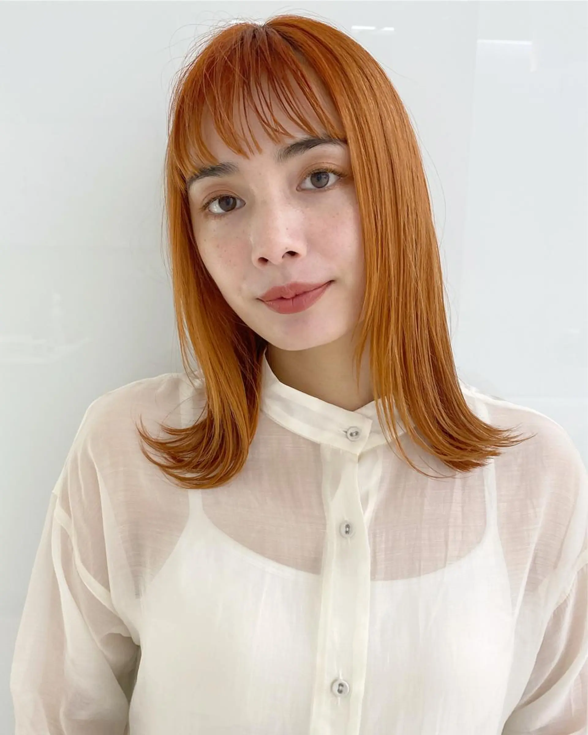 セミロング 榎園 由美のヘアスタイル