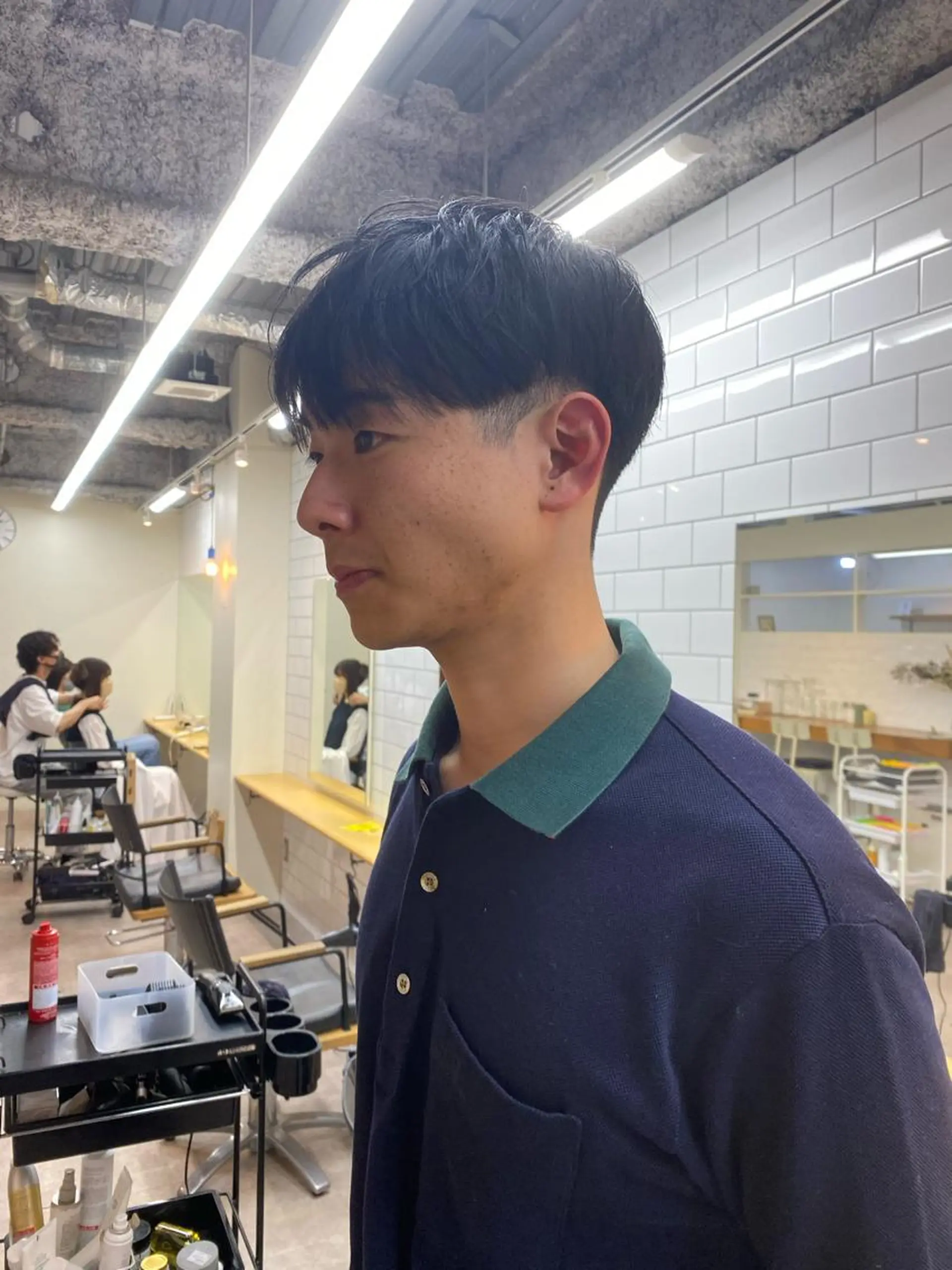 メンズ マッシュ カット トリートメント シャドウパーマ/ 波巻パーマYu-Kiのヘアスタイル