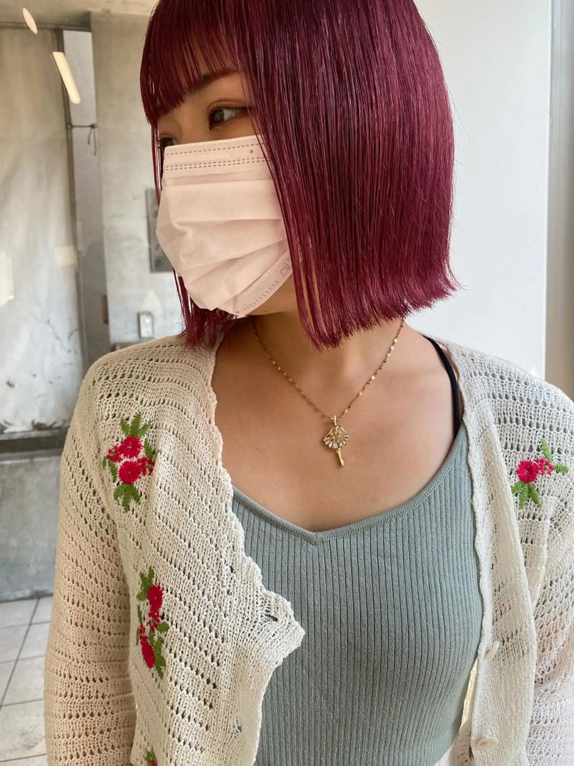 ショート カラー ヘアカラー トリートメント センターパート/ 暖色カラーayuのヘアスタイル