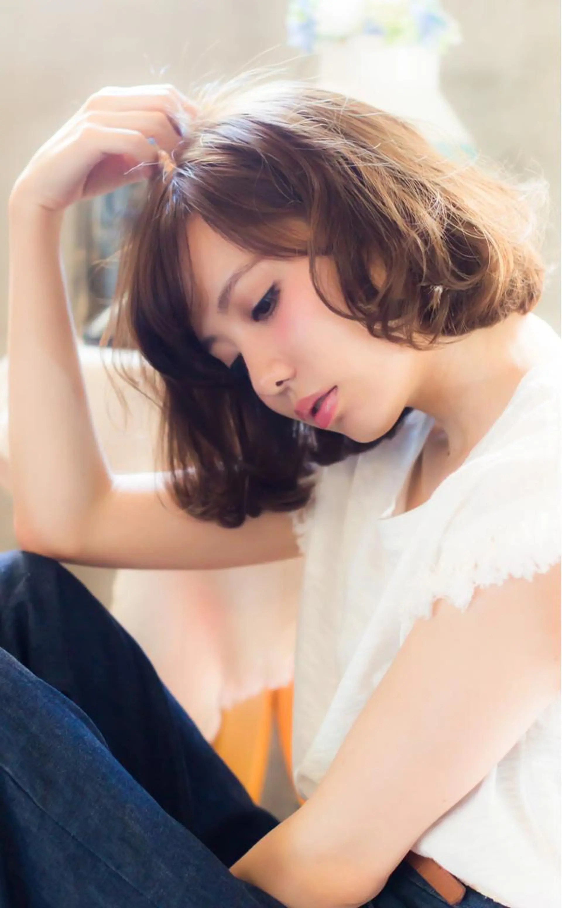 ミディアム カラー イルミナカラー ボブ カット ヘアカラー トリートメント clan五反田所属・髪質改善、縮毛矯正 店長浅野太郎のヘアスタイル