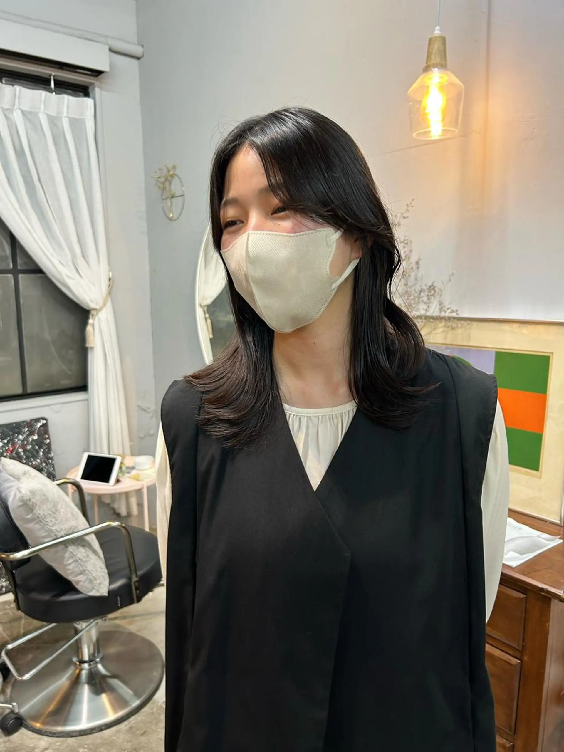 セミロング 問屋町chapter 日笠快生のヘアスタイル