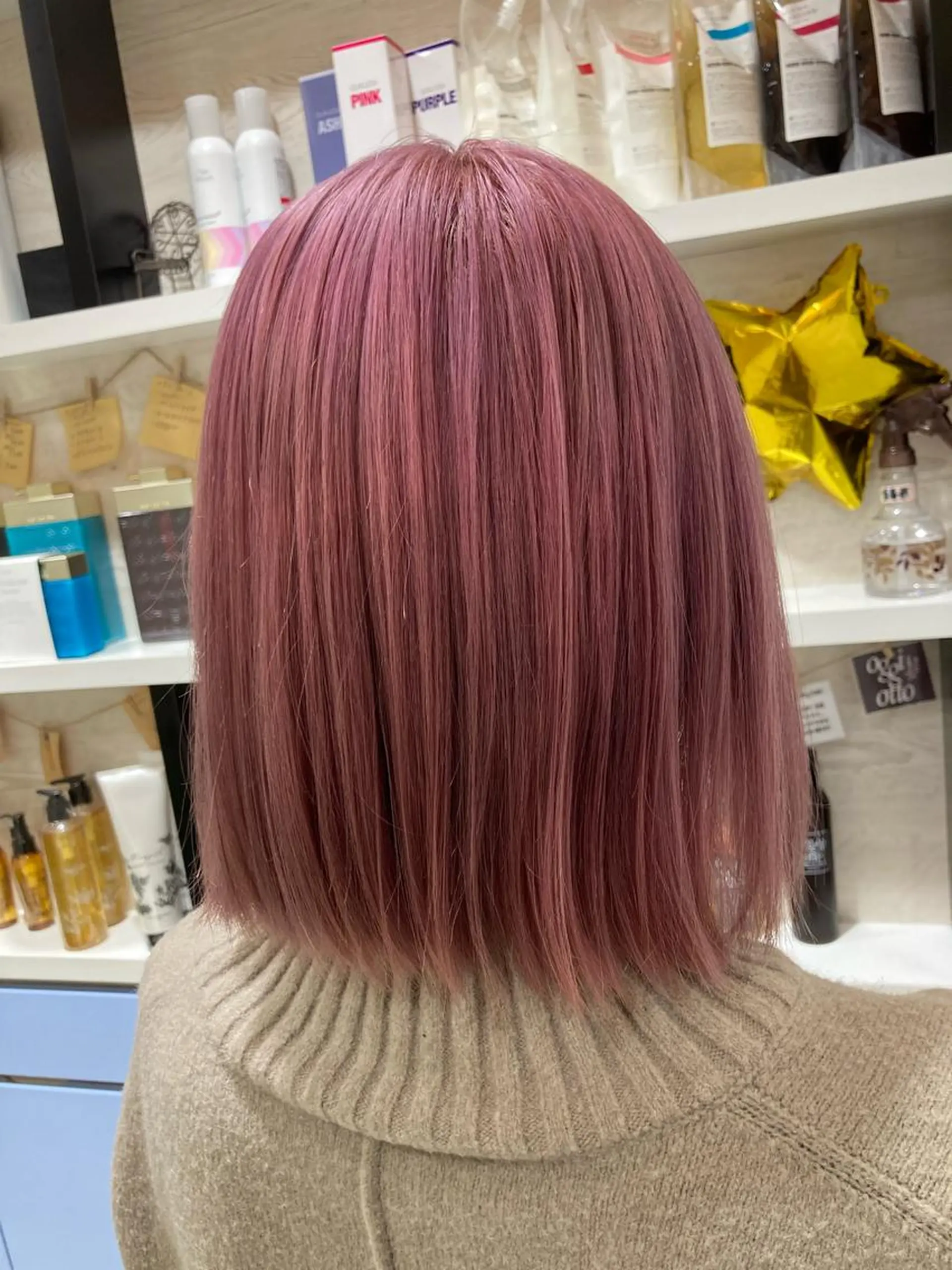 ミディアム カット ヘアカラー トリートメント 上野湧太 髪質改善/艶カラーのヘアスタイル