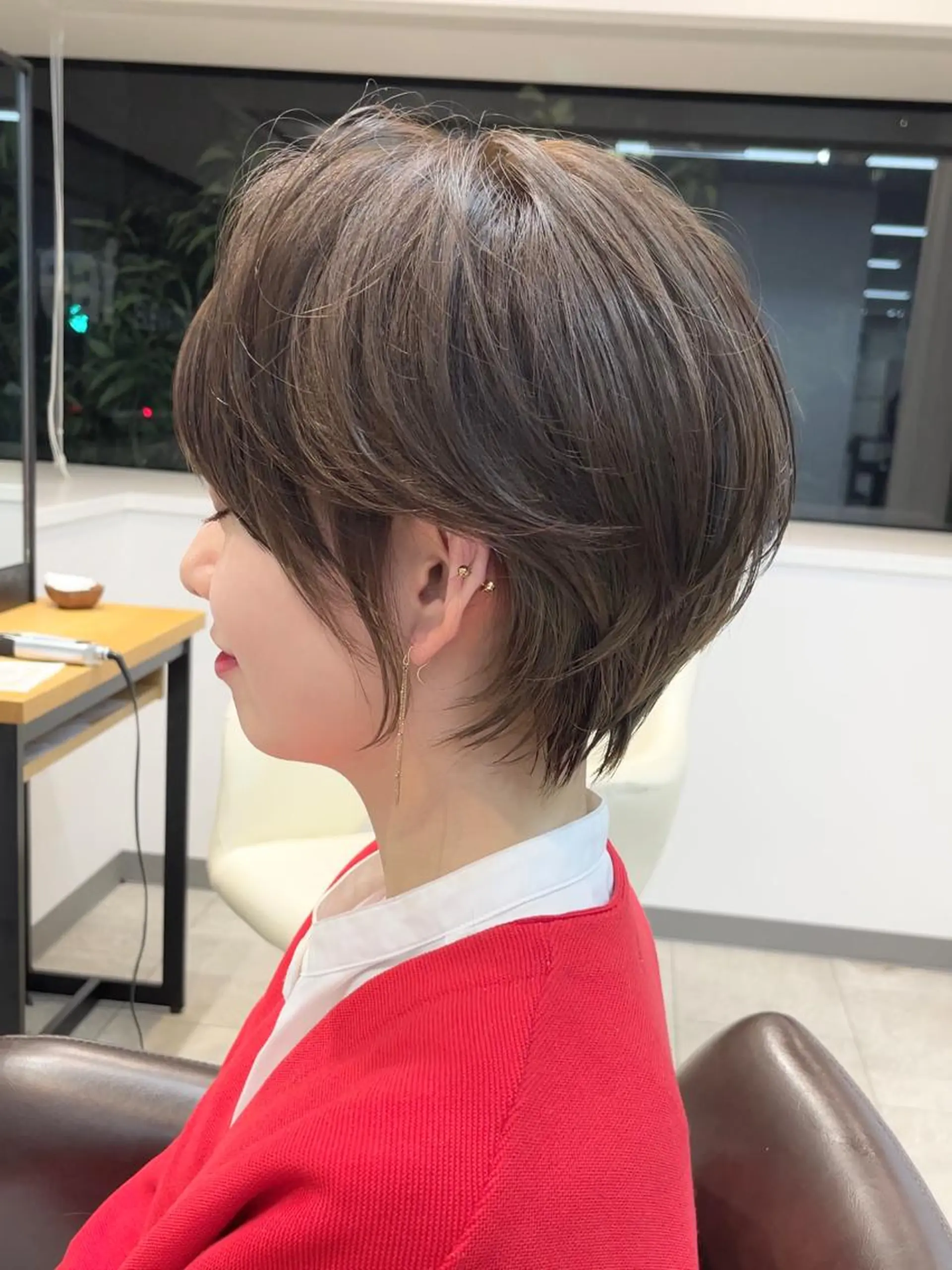 ショート 韓国風レイヤー ショート/犬塚 優介のヘアスタイル