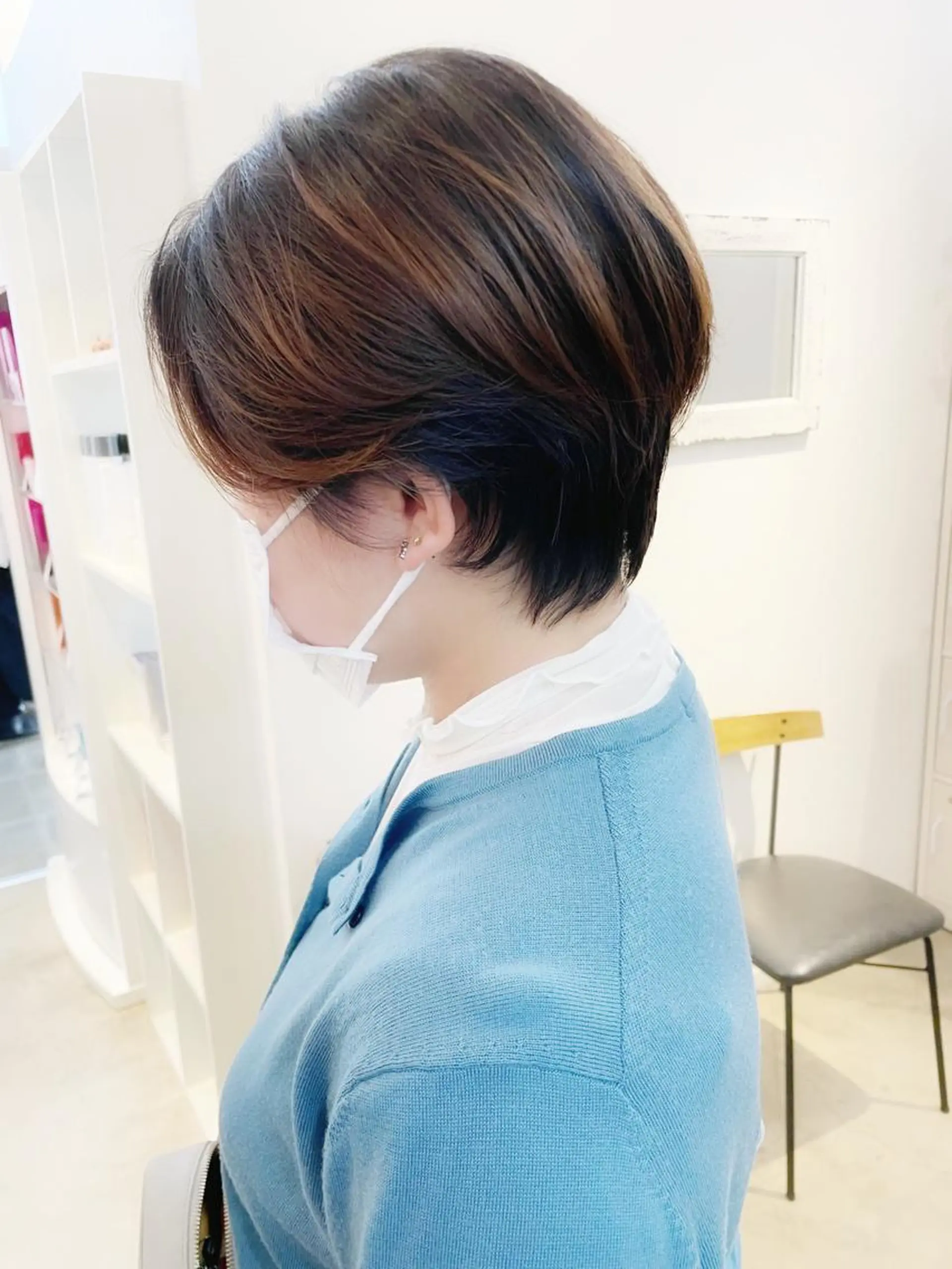 ショート ショートボブ ハンサムショート ボブ くせ毛 ショートヘア 👑銀座ショート/ 絶壁補正/金子涼👑のヘアスタイル