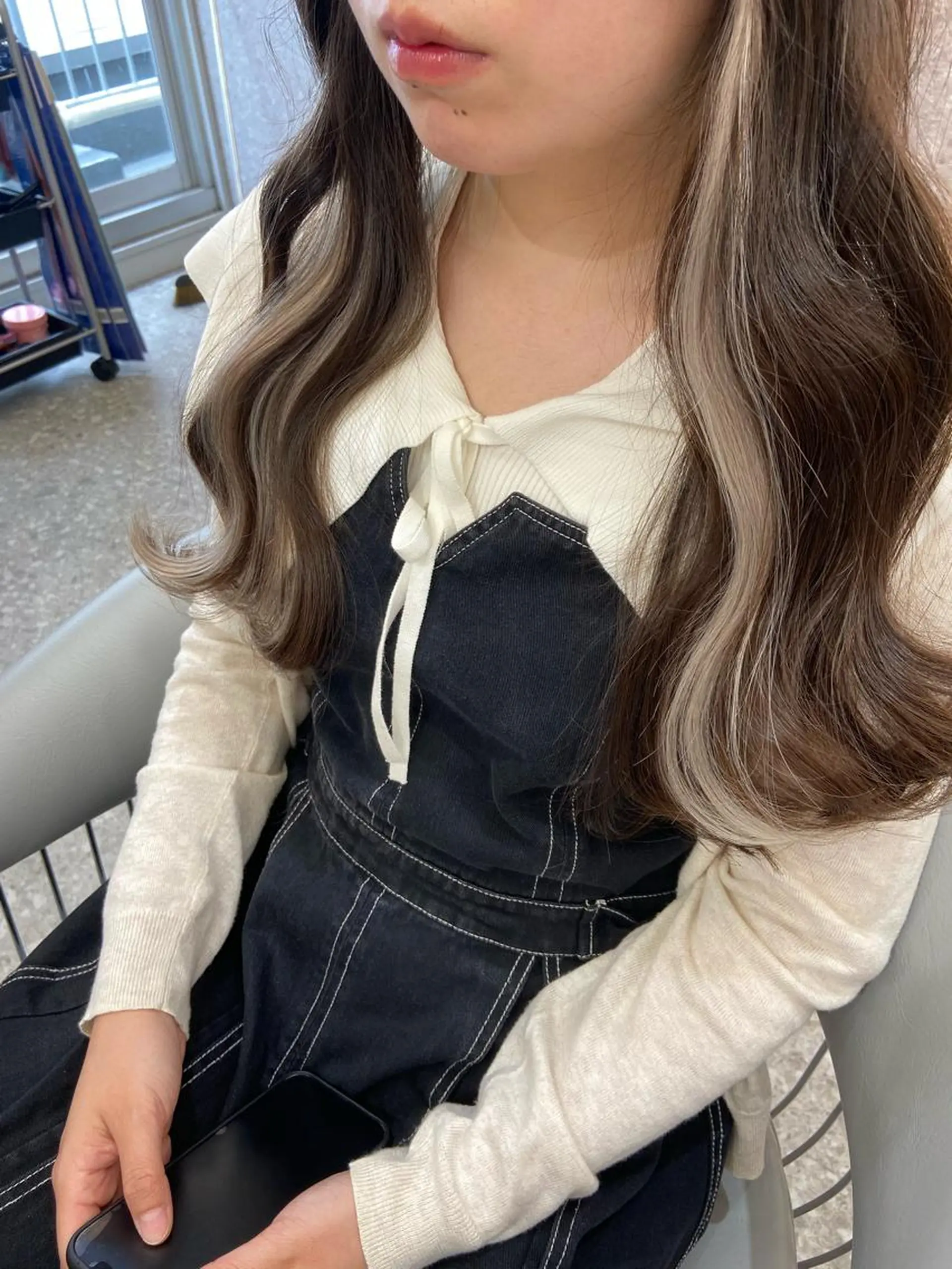 ロング カラー 新宿/韓国ヘア 中明度カラー/かやのヘアスタイル