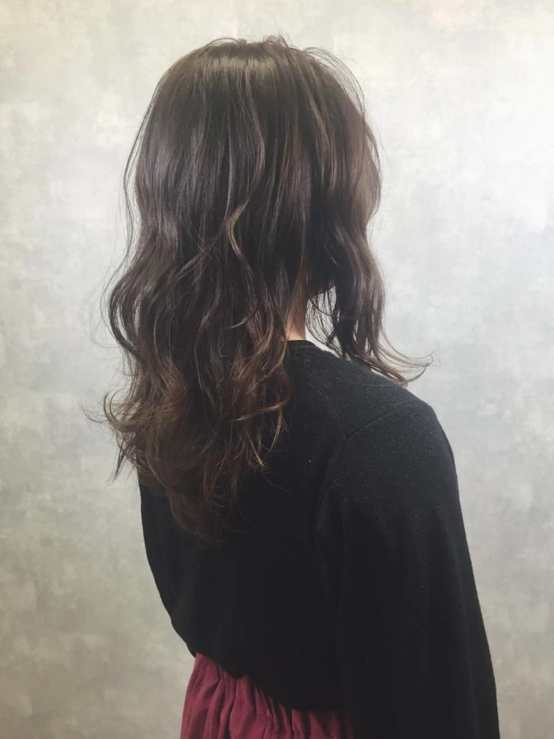 ミディアム カラー 透明感カラー 卒業式のヘアスタイル カット ヘアカラー 肌に馴染む暗髪 梅田・増田のヘアスタイル