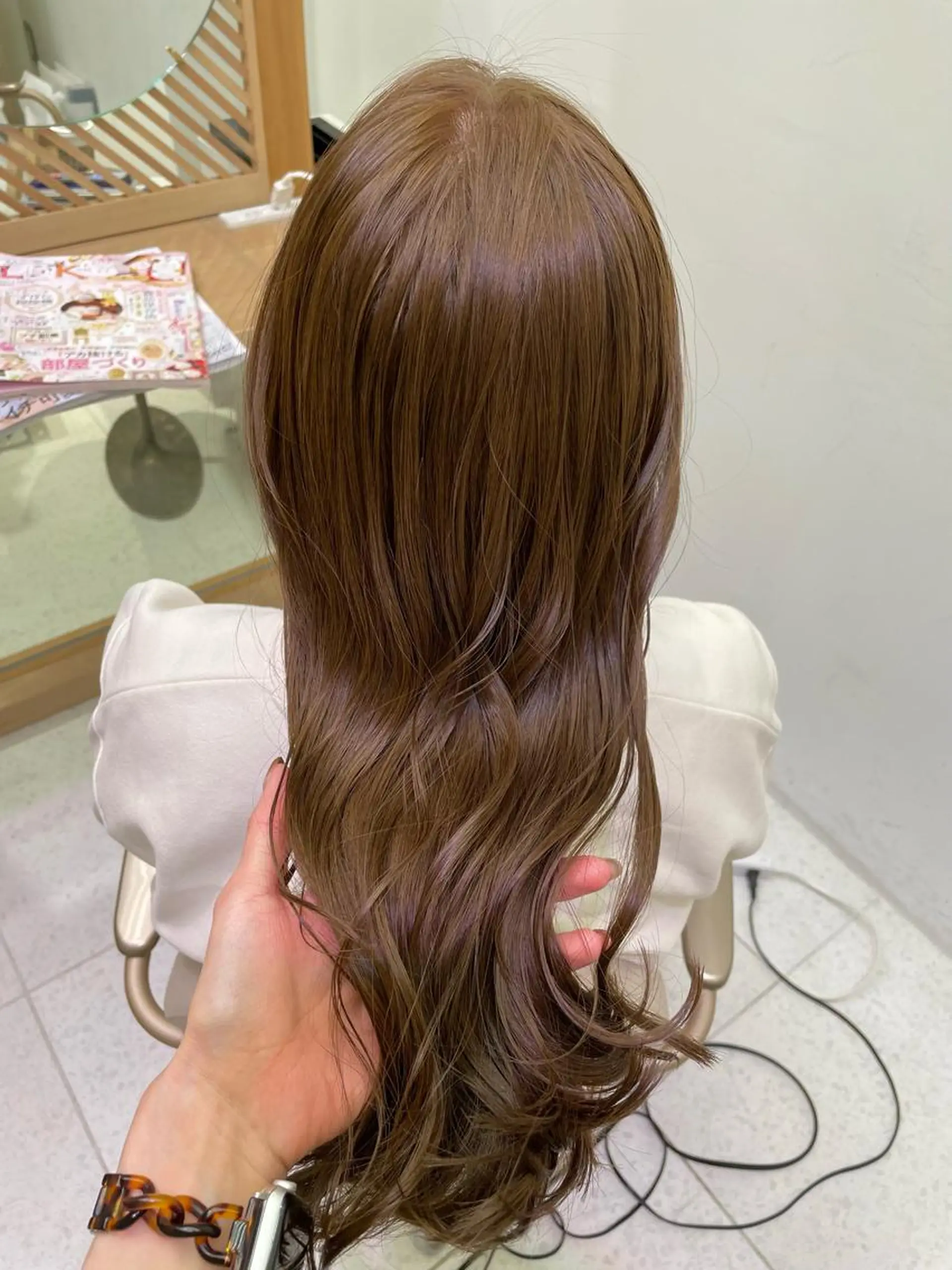 セミロング カラー カット ヘアカラー トリートメント 安永 涼のヘアスタイル