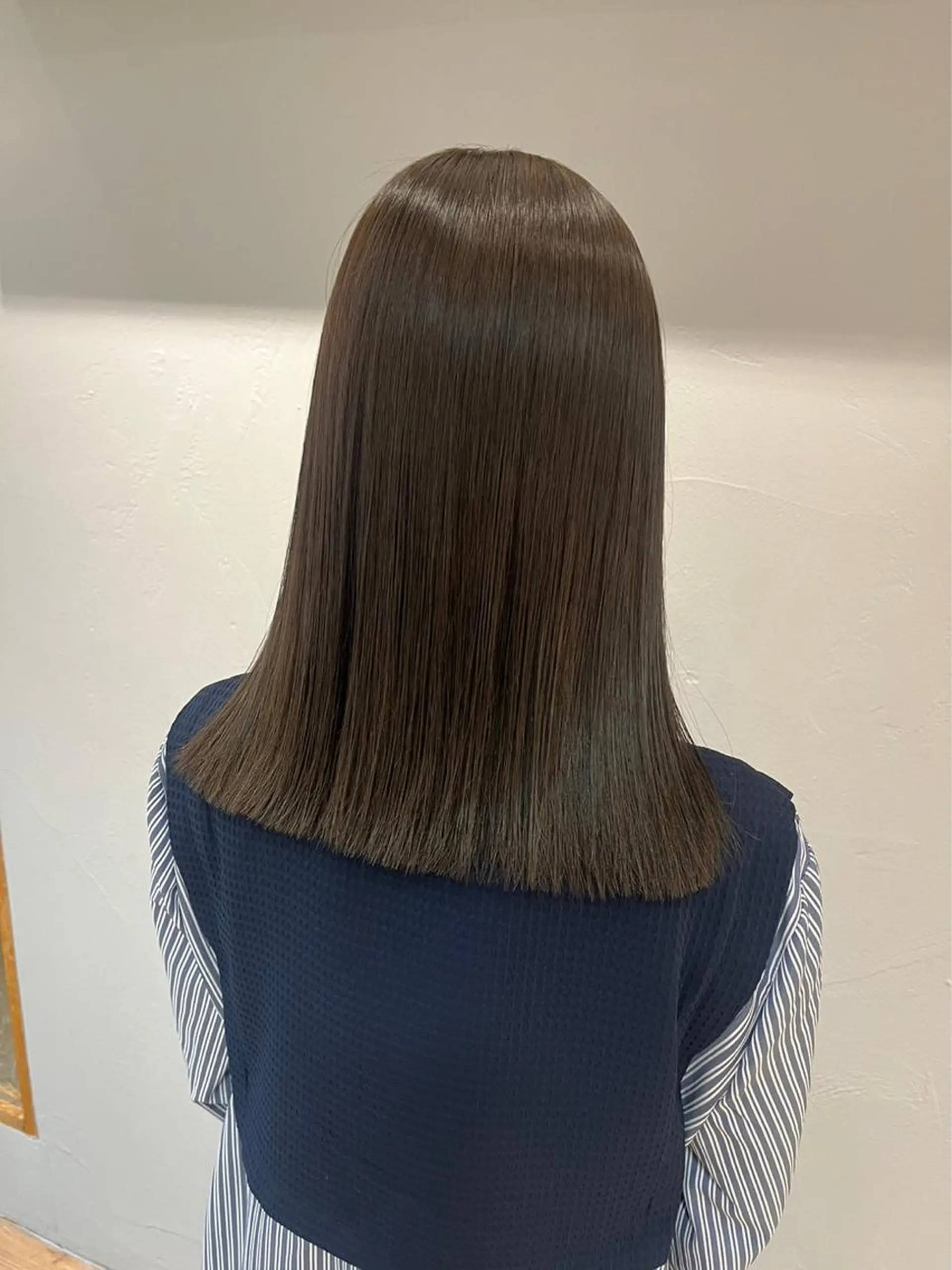 ミディアム カット ヘアカラー 縮毛矯正 オリーブ/縮毛♡ Natsuno🩰のヘアスタイル