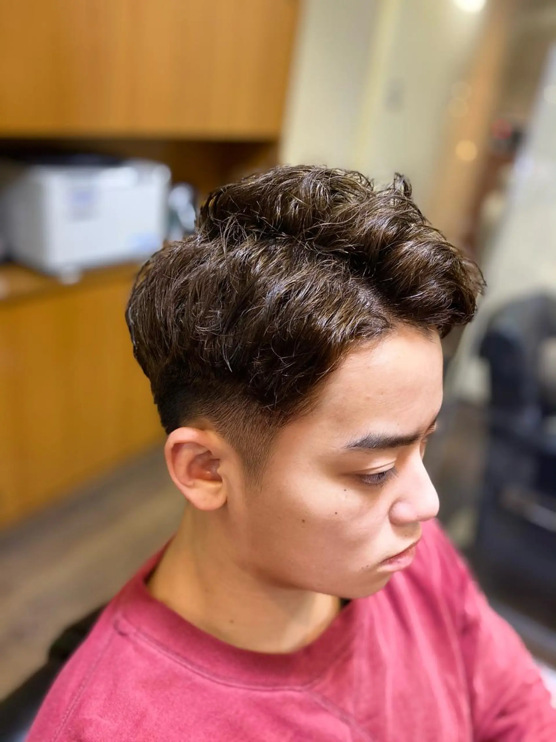 ショート パーマ メンズ カット パーマ メンズカット kimotoのヘアスタイル