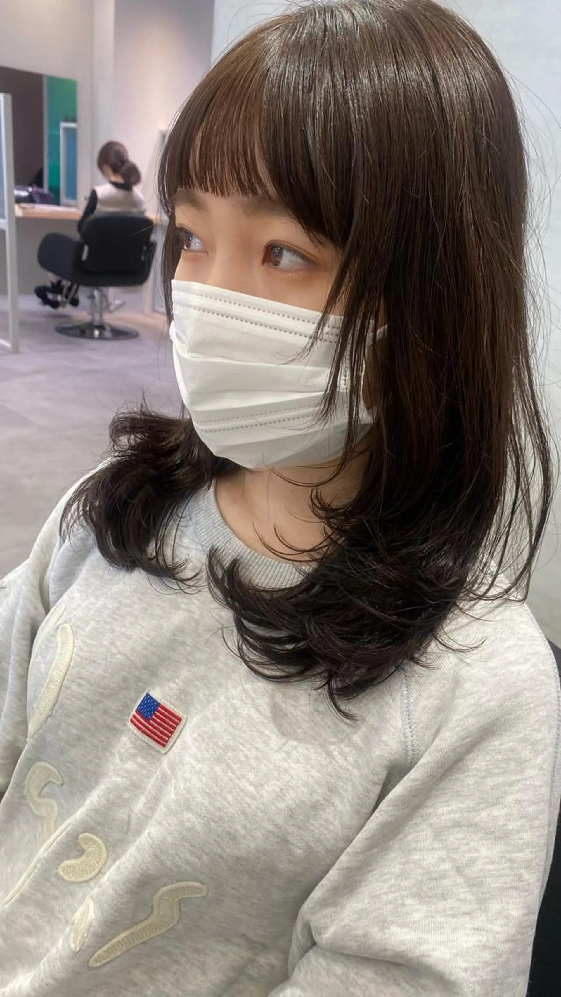 セミロング ウルフカット マスイ カイセイのヘアスタイル