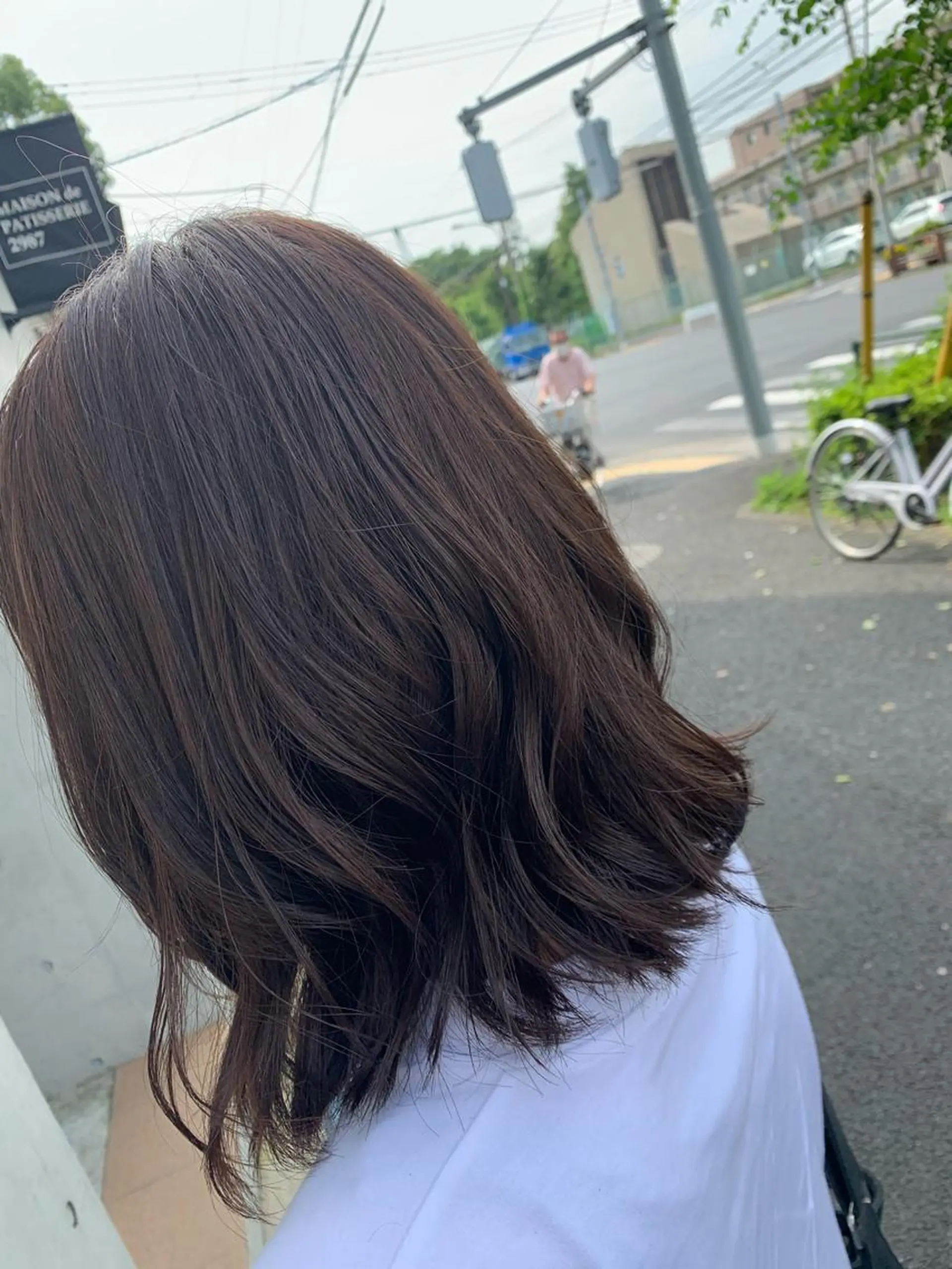 ミディアム 通い続けられるサロン ママ美容師　明日香のヘアスタイル