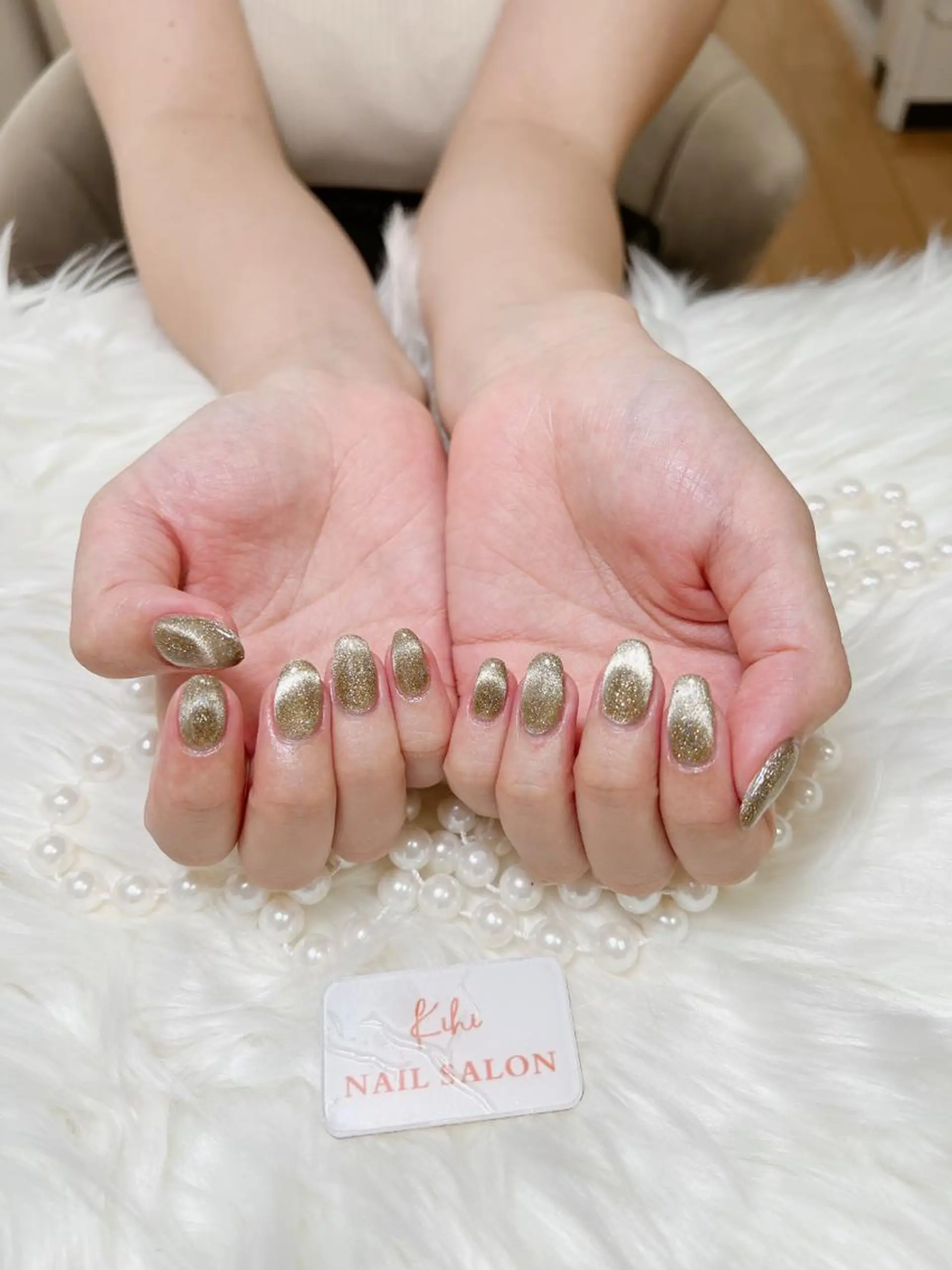 ネイル フレンチネイル マグネットネイル マグネットフレンチ 米澤 ハナユキのネイルデザイン