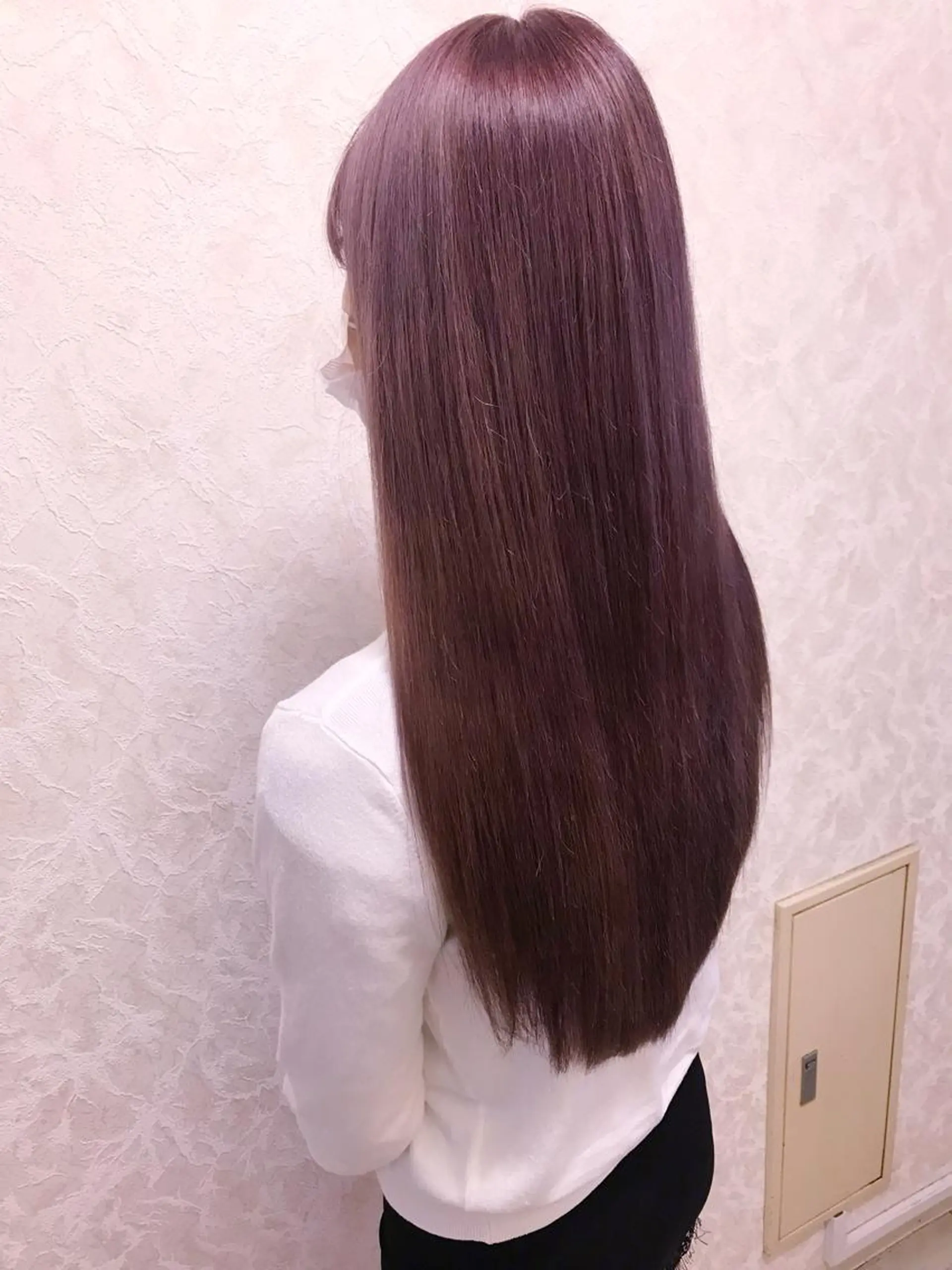 ロング カラー 透明感カラー ピンクカラー シルバー カット ヘアカラー トリートメント ブリーチ/髪質改善/ レイヤー/YUTO‎のヘアスタイル