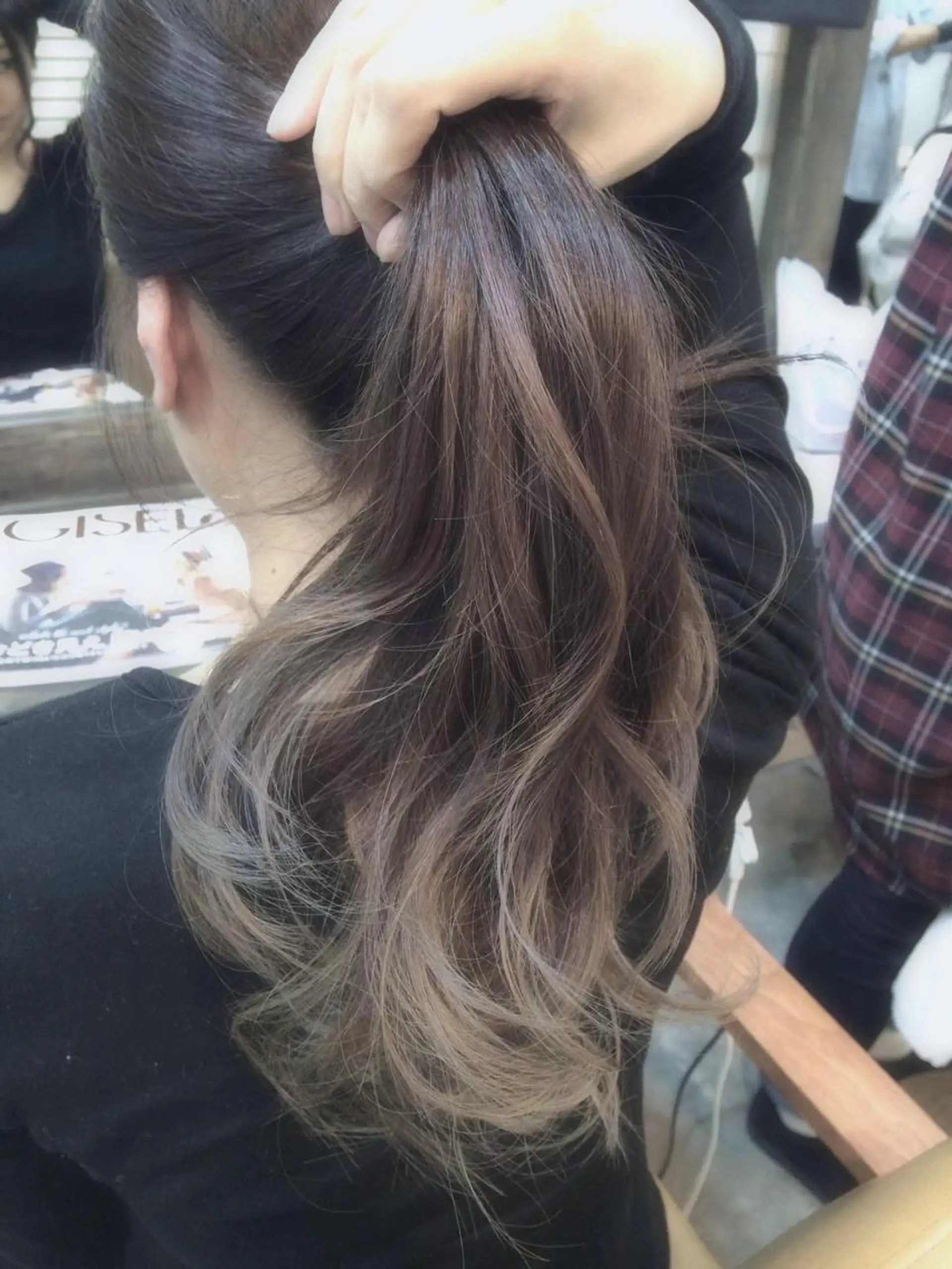 ミディアム セミロング ロング カラー パーマ ヘアアレンジ グラデーションカラー グレージュ 縮毛矯正/美髪 髪質改善/石田幸輔のヘアスタイル