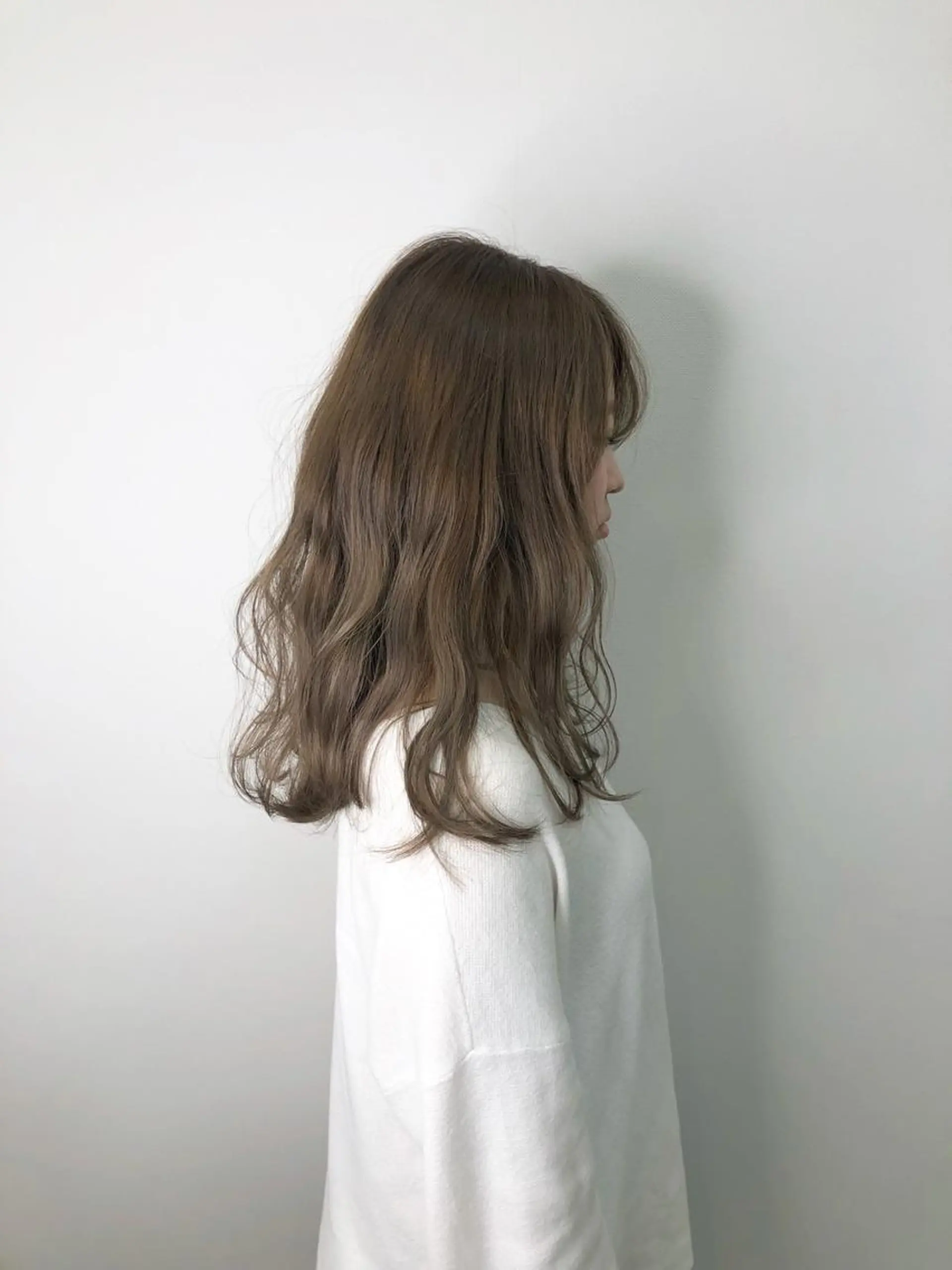 セミロング レイヤー×縮毛矯正 深見 拓のヘアスタイル