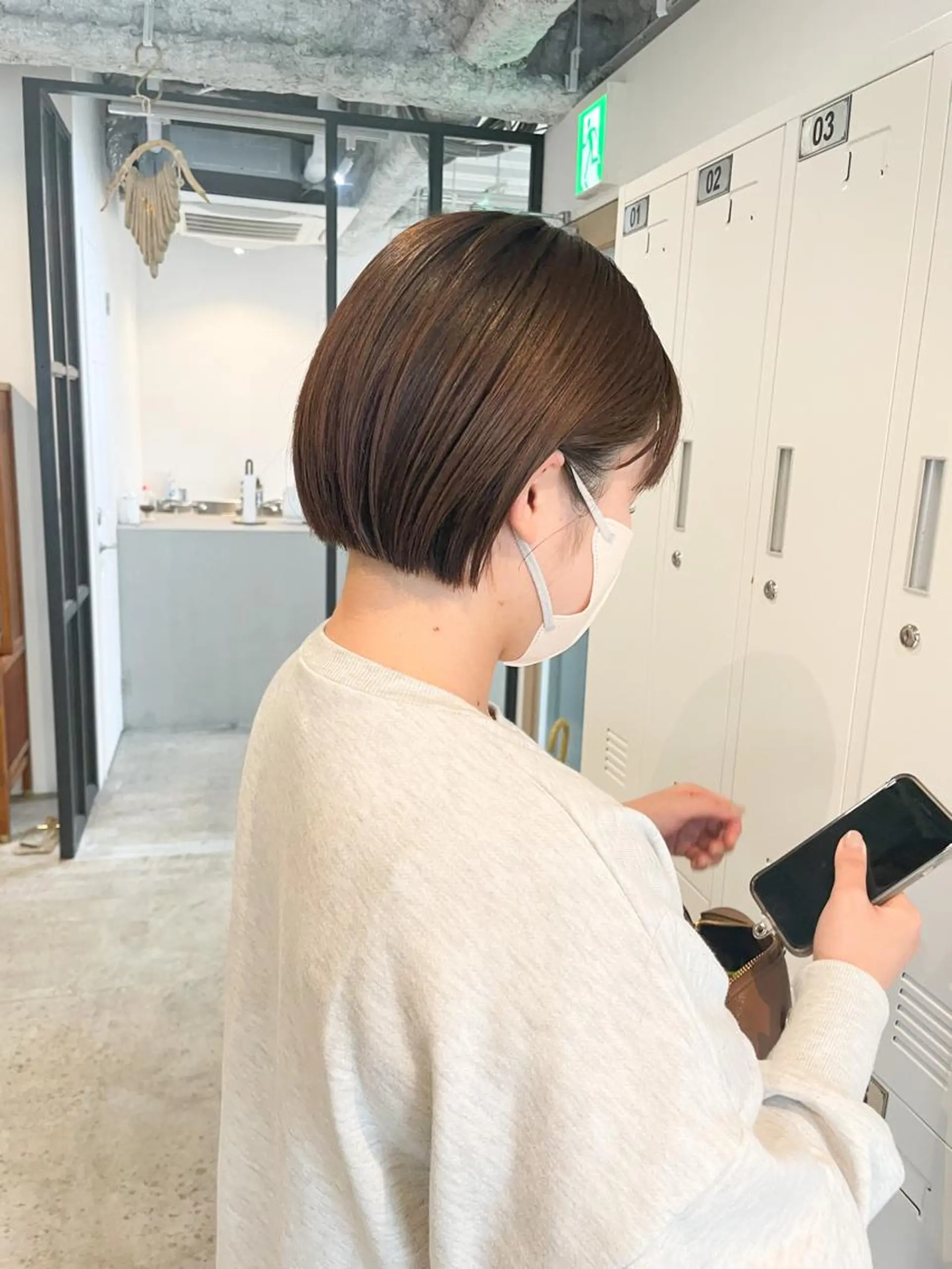 ショート ボブ カット ヘアカラー トリートメント Takuma Suzuki中目黒のヘアスタイル