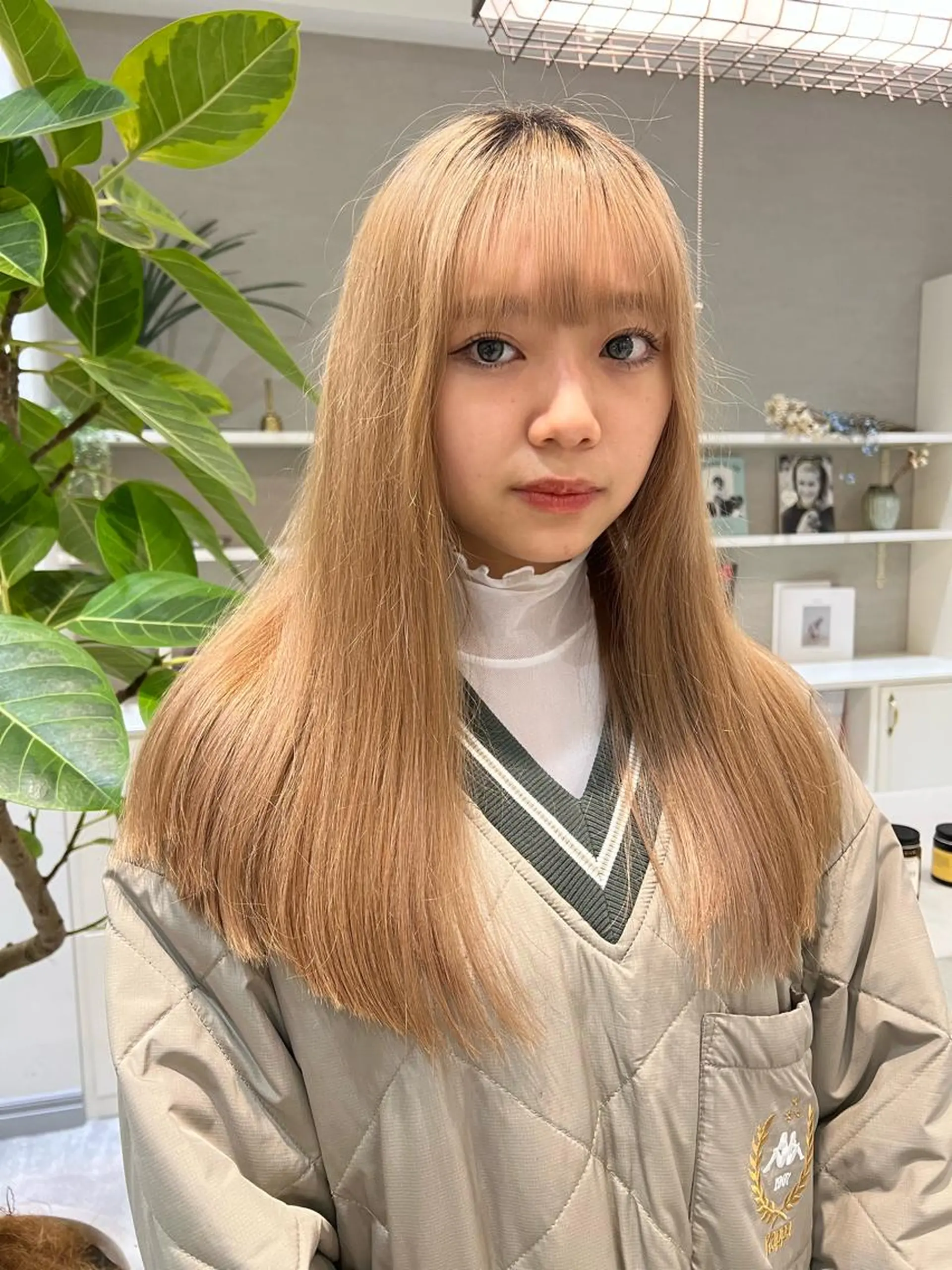 ロング ボブ ロング ウルフカット タナカ レイのヘアスタイル