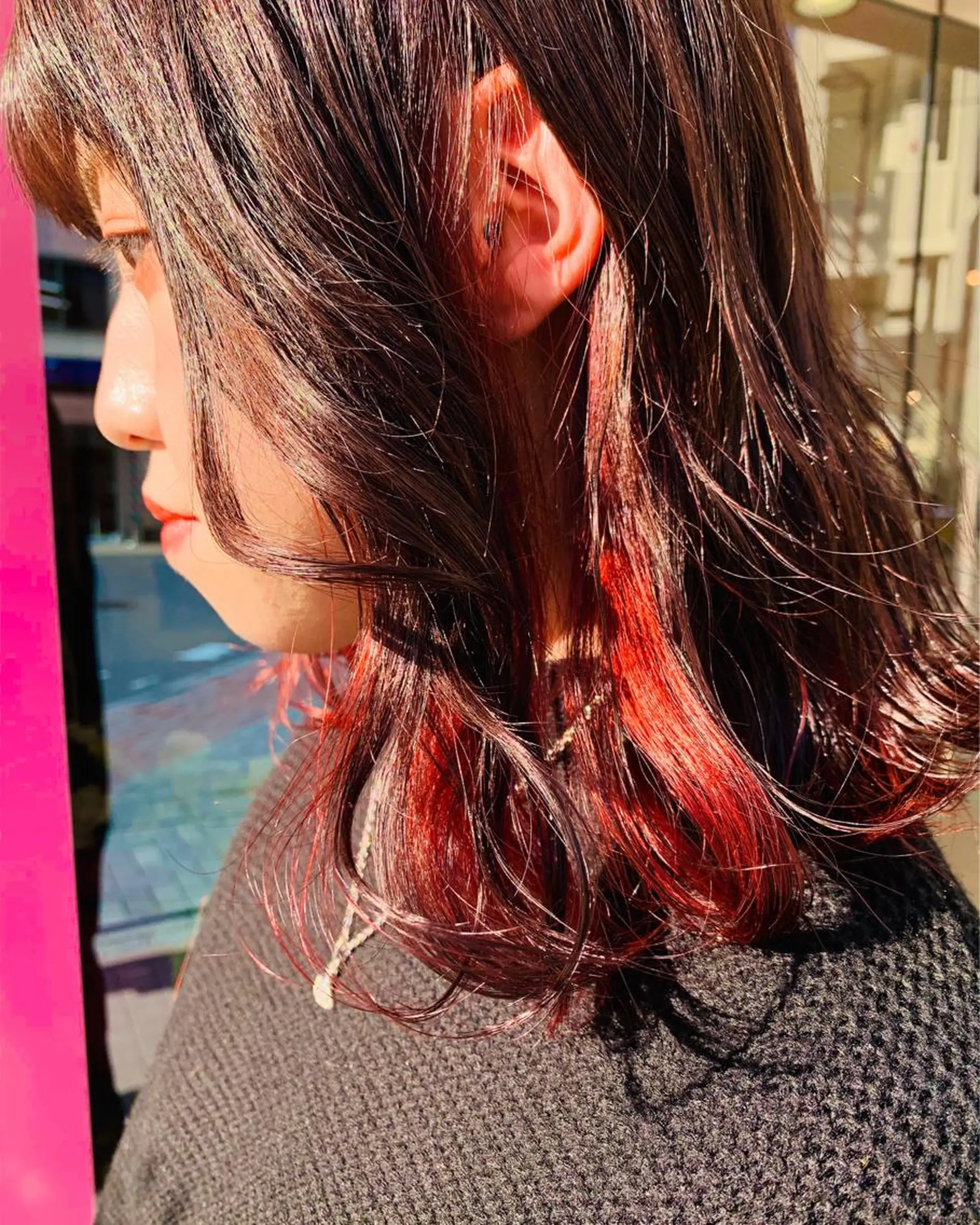 セミロング ヘアカラー トリートメント ヘアセット 🌸スタイリスト 山浦美恵のヘアスタイル