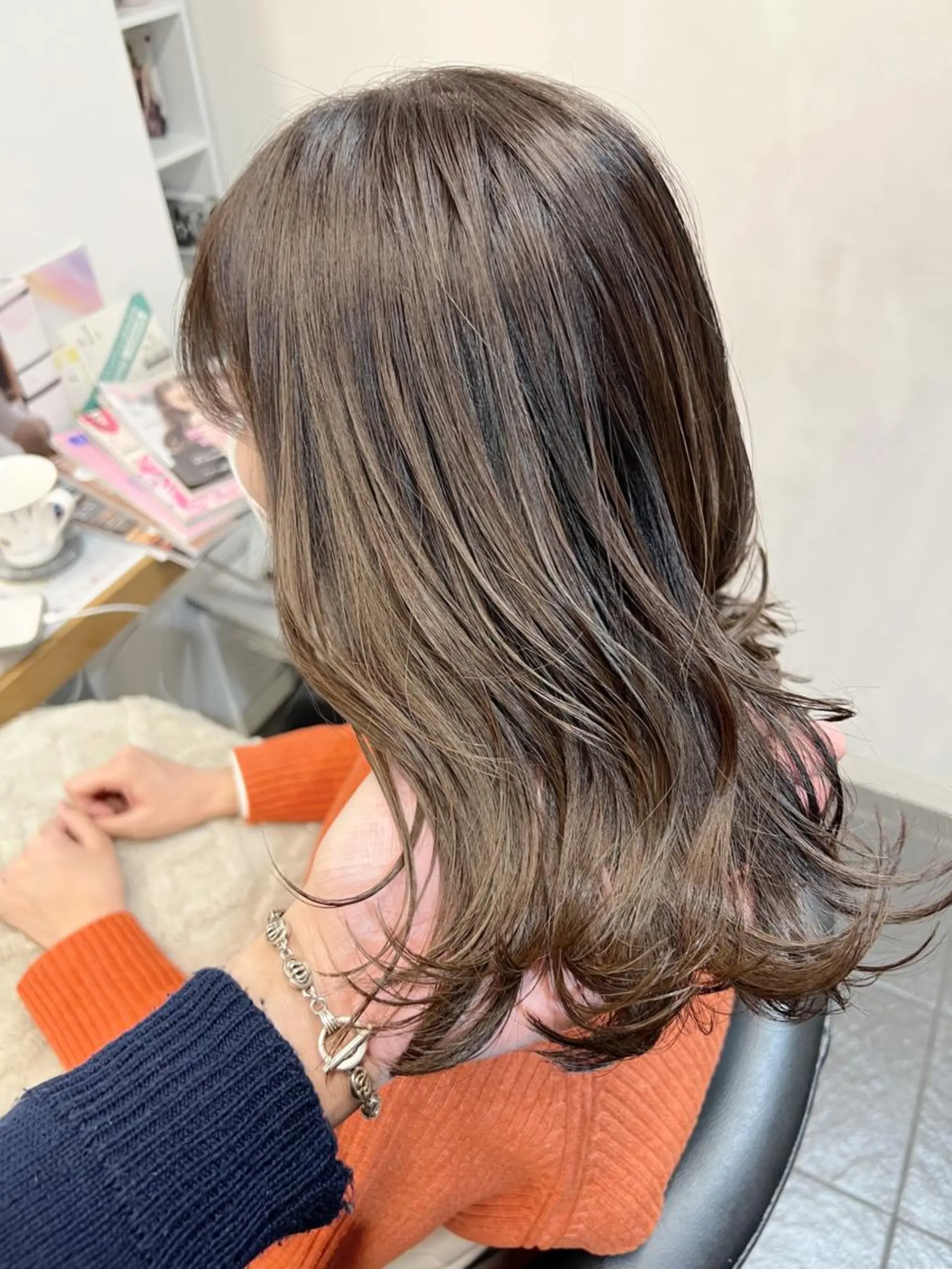 カラー ベージュカラー 透明感カラー ハイライトカラー ヘアカラー トリートメント ヘッドスパ グレージュ/髪質改善 Yamato.hのヘアスタイル