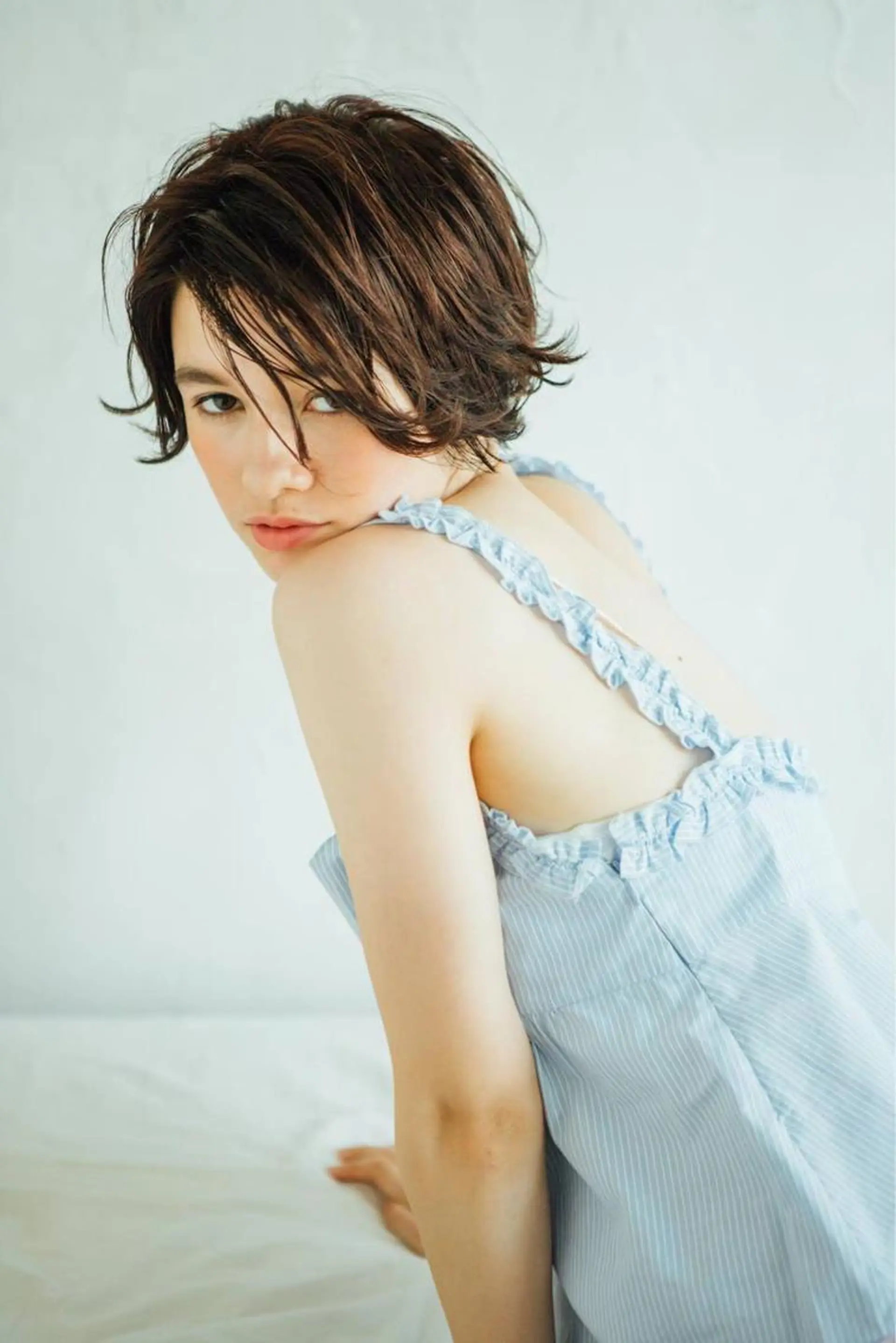 ショート カラー パーマ ヘアアレンジ メンズ キッズ ネイル マツエク・マツパ メンズウルフカット ハンサムショート アディクシーカラー 透明感カラー ボブ 藤井 仁紀のヘアスタイル