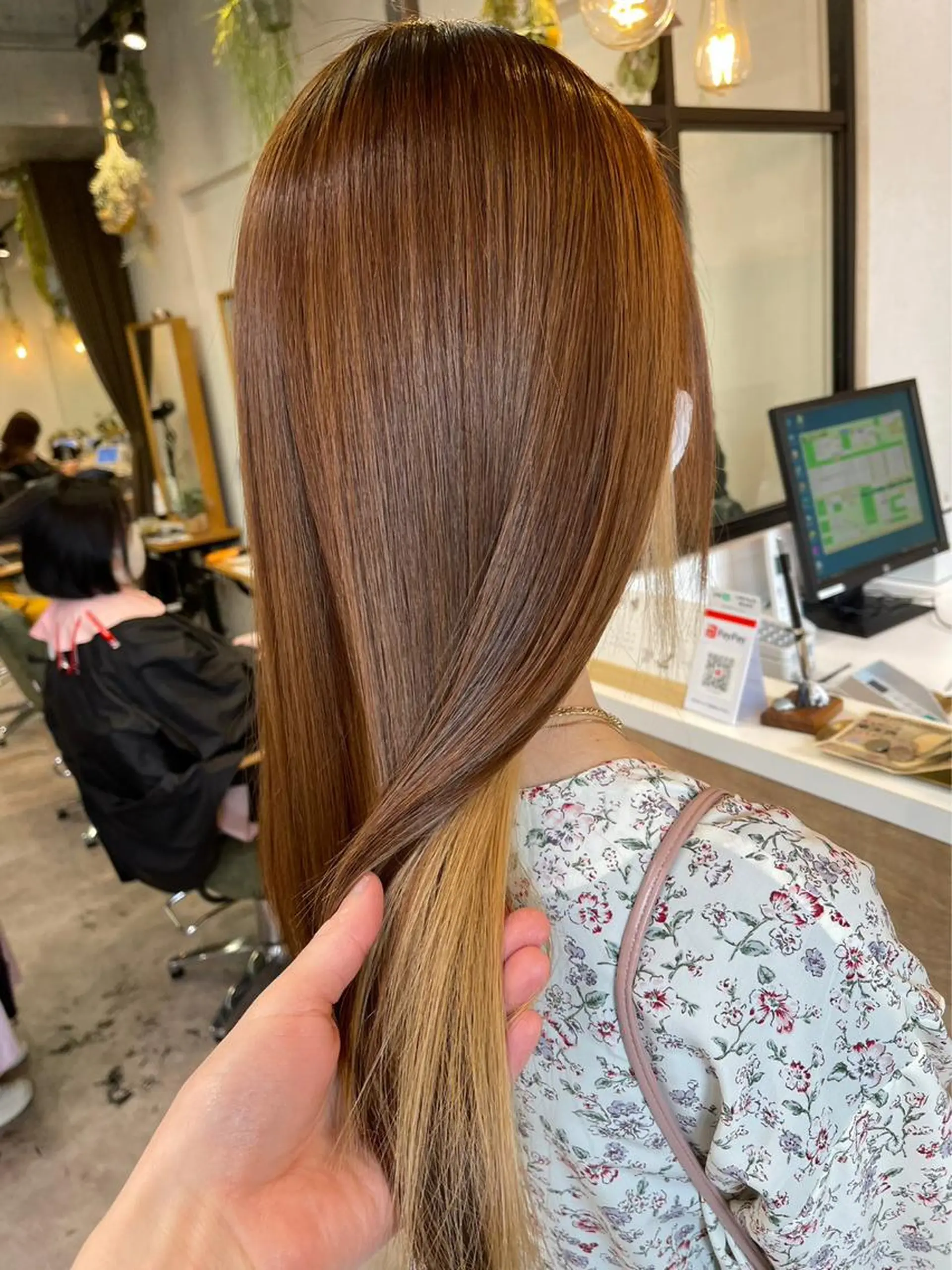 ロング カラー 髪質改善/縮毛矯正/ 艶カラー/ヘッドスパのヘアスタイル