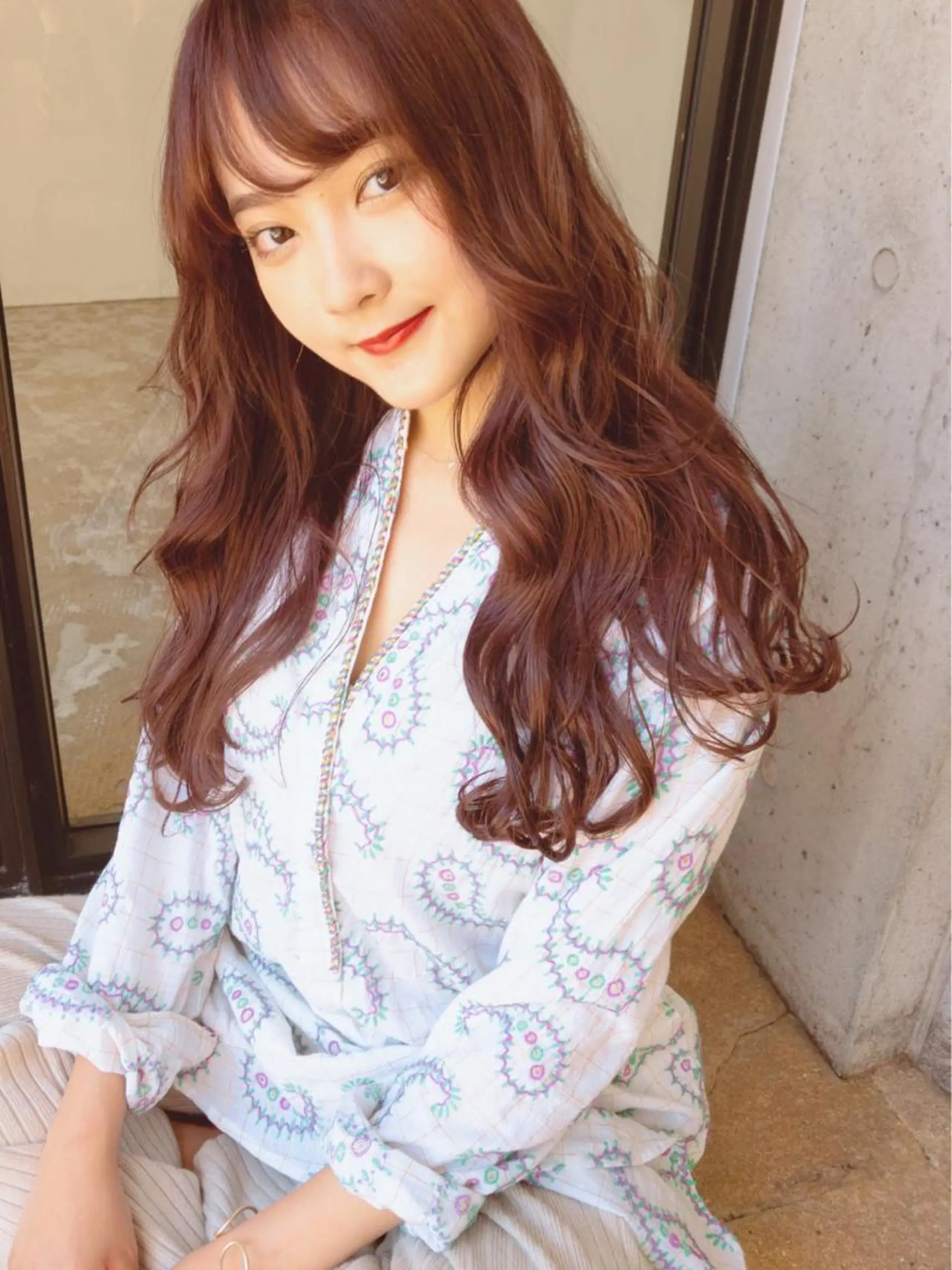 ロング カラー ピンクカラー ピンクパープル パープルカラー 🤎MAI🤎 《ベージュ系カラー》のヘアスタイル