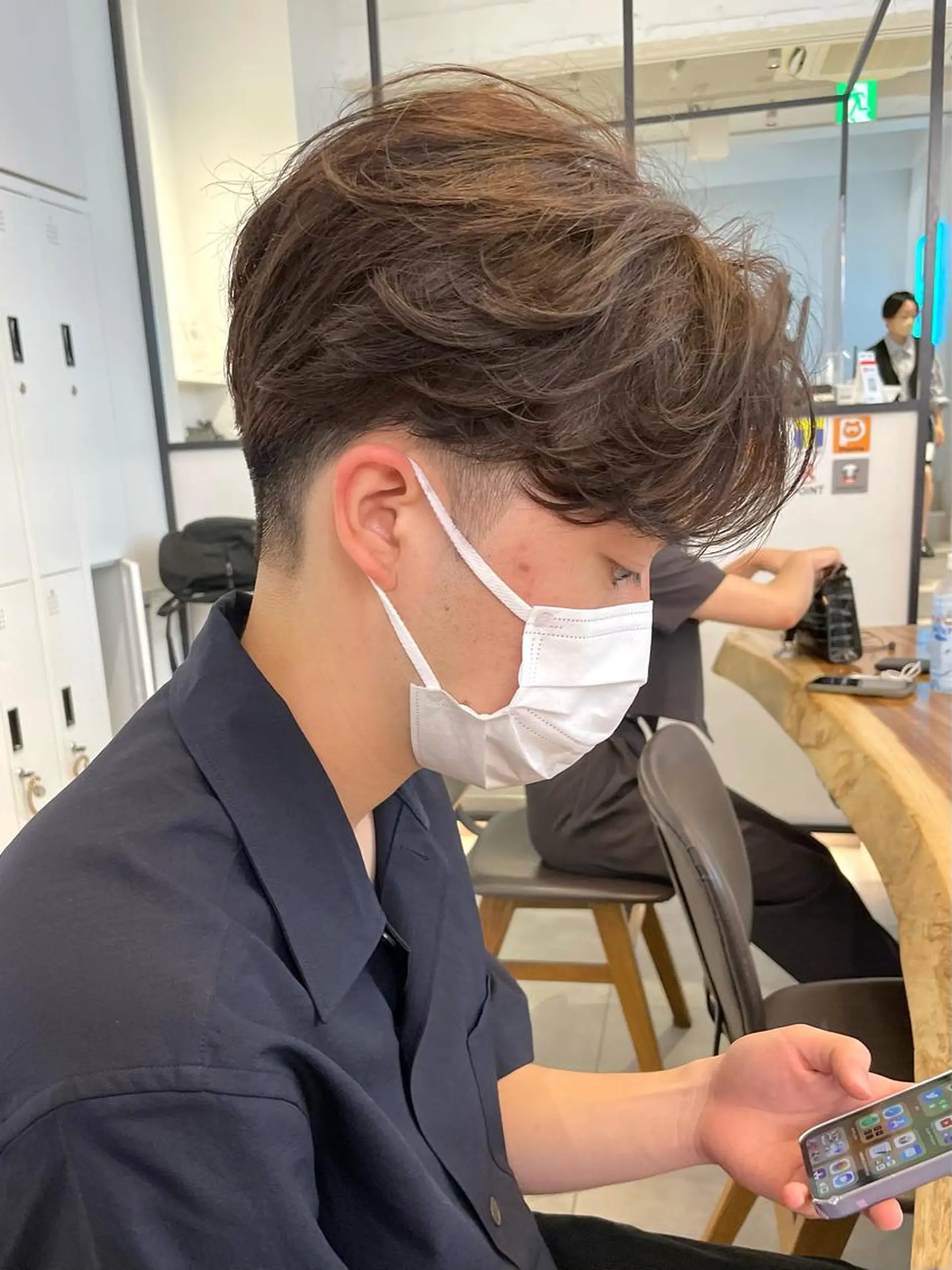 ショート カラー パーマ メンズ カット パーマ 🇰🇷カルマパーマ kaito🇰🇷のヘアスタイル