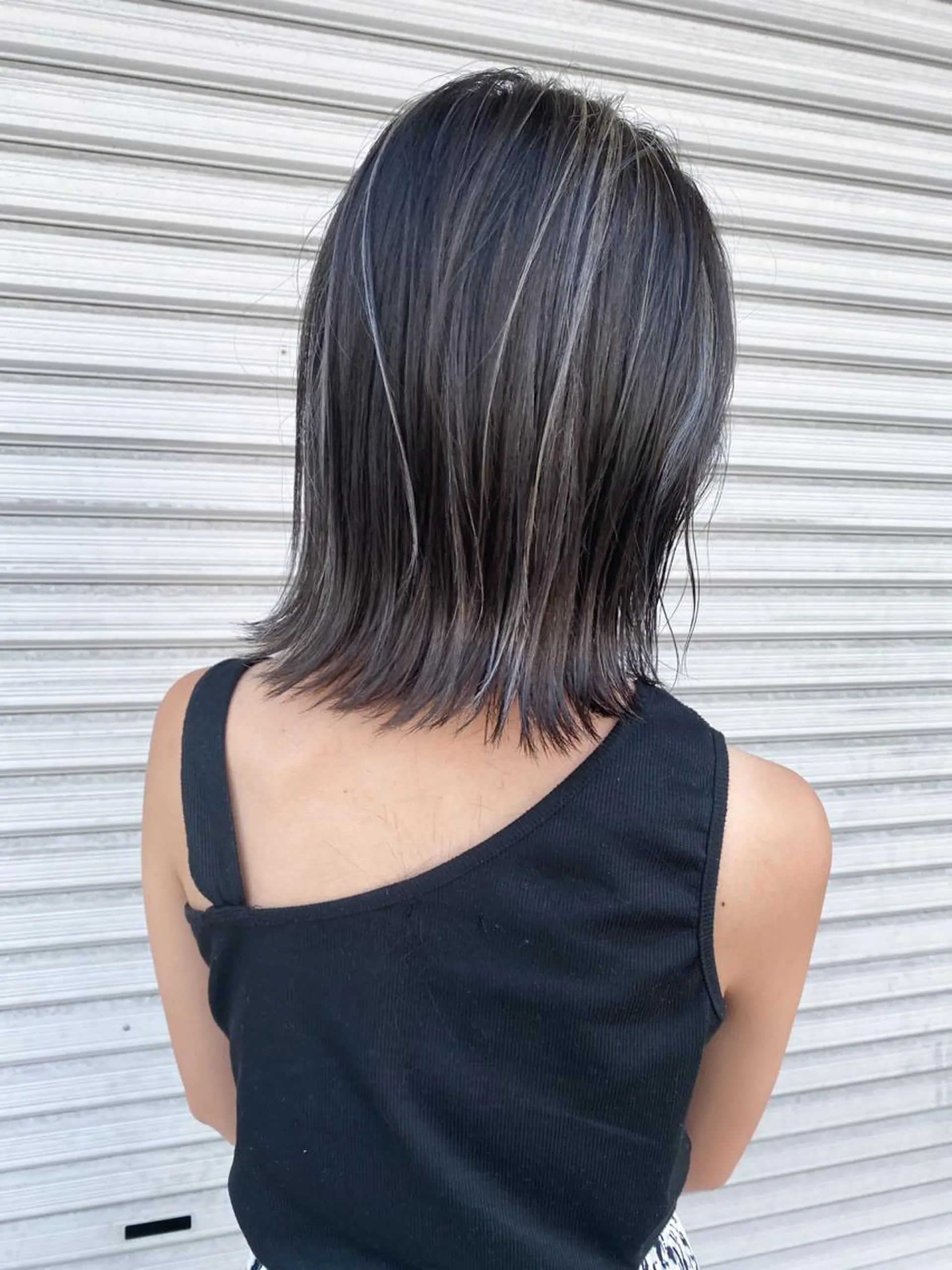 ミディアム カラー ハイライトカラー ハイライト 髪質改善、エクステ 山口卓哉のヘアスタイル